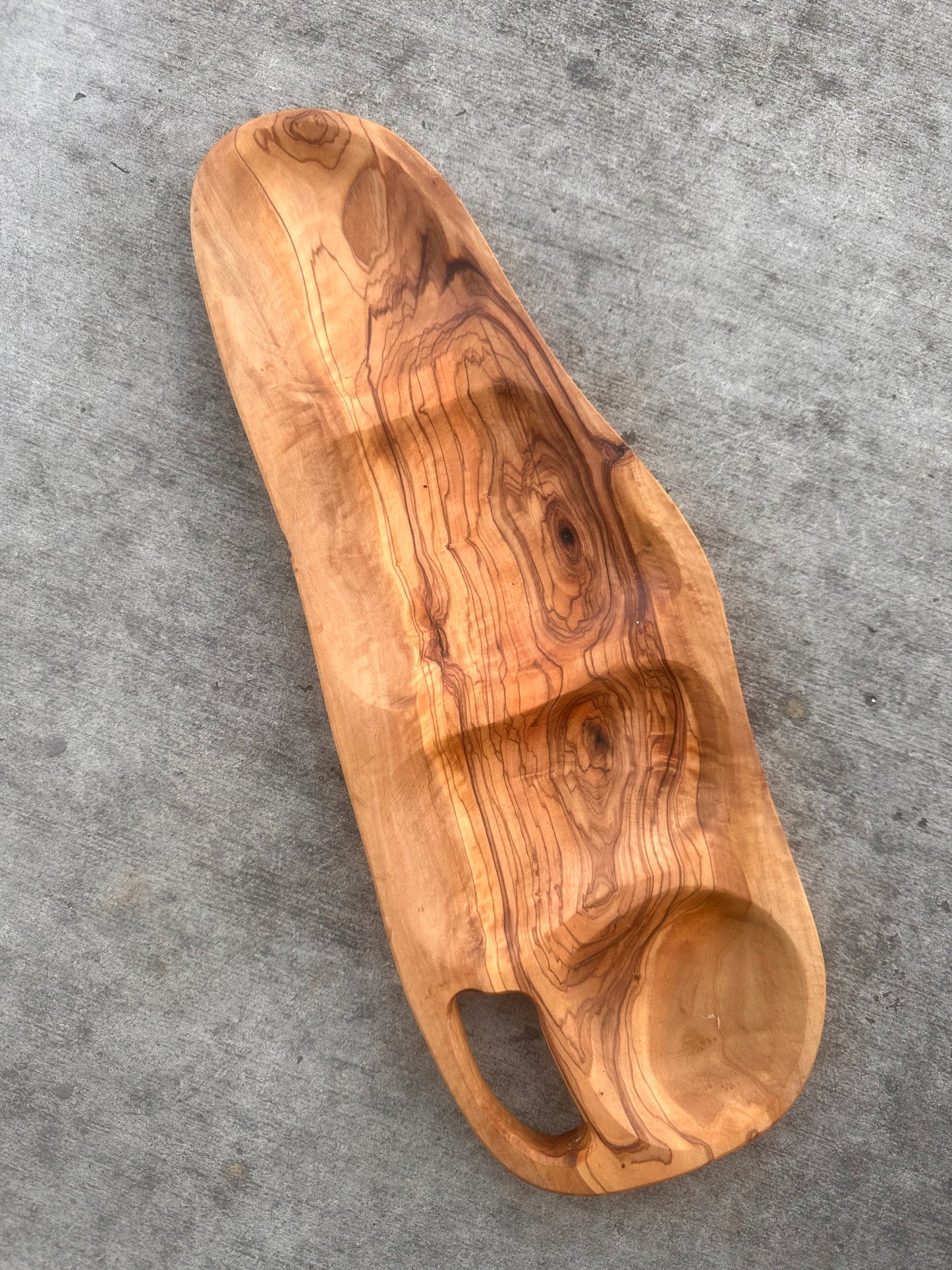 Olive Wood Section Trays//3 sizes options - - BACK IN STOCK