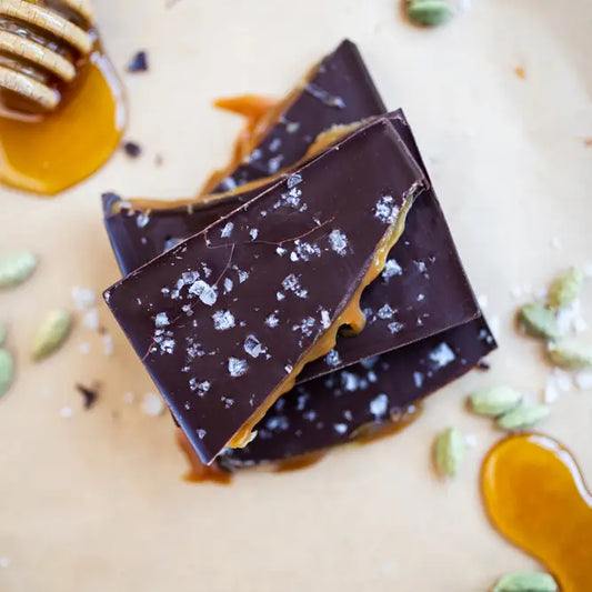 Cardamom Honey Caramel Chocolate Bar (Good Food Award Winner)