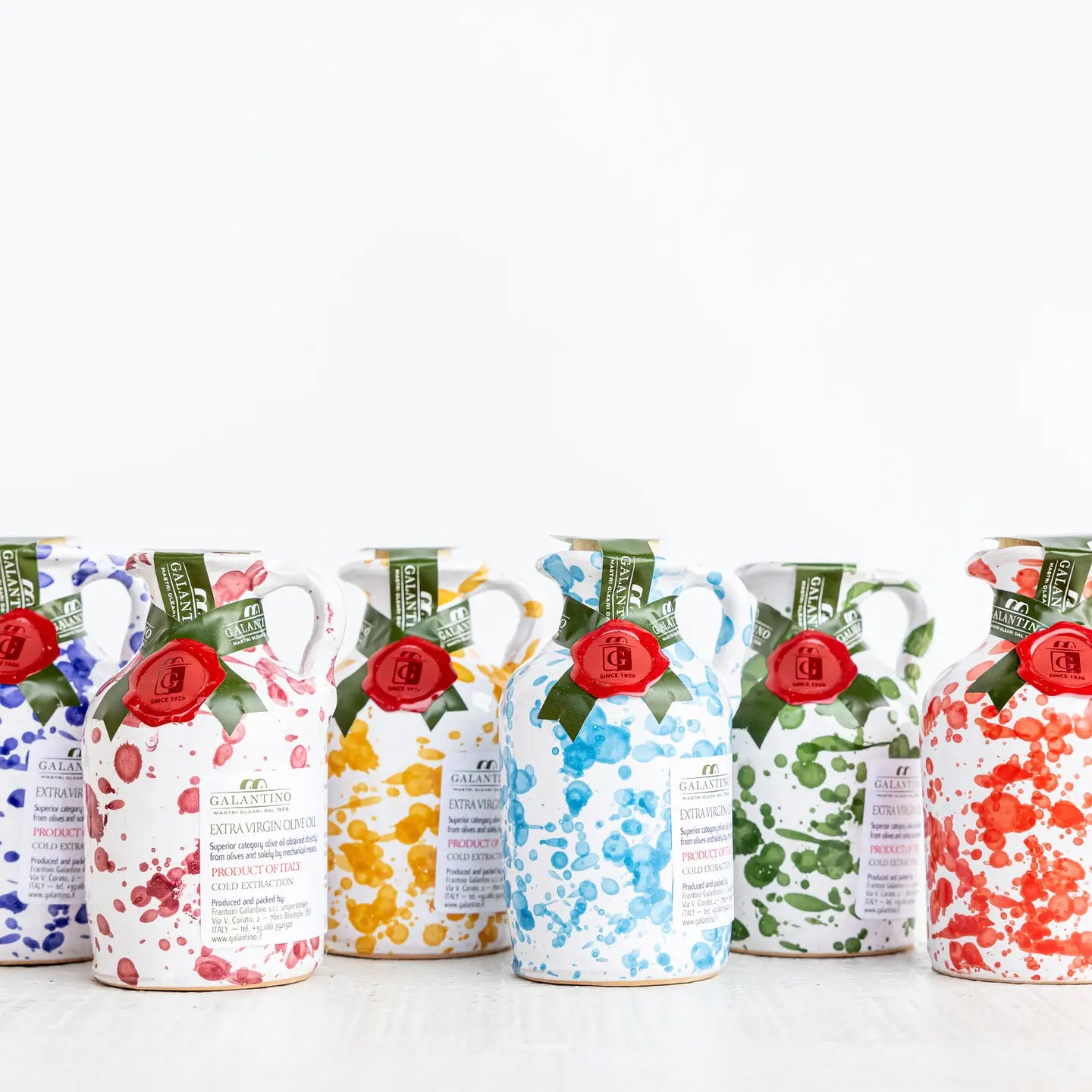Galantino Mini Olive Oil w/Italian Ceramic Crock - 100mL w/Box
