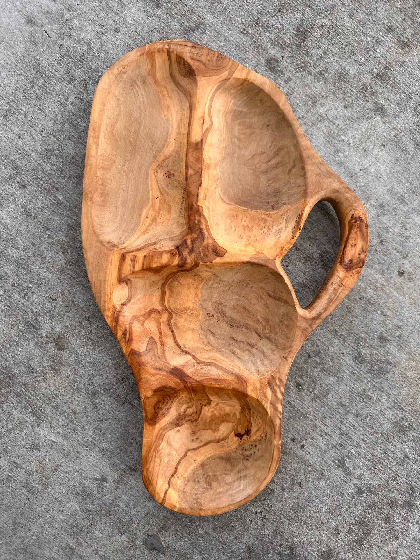 Olive Wood Section Trays//3 sizes options - - BACK IN STOCK