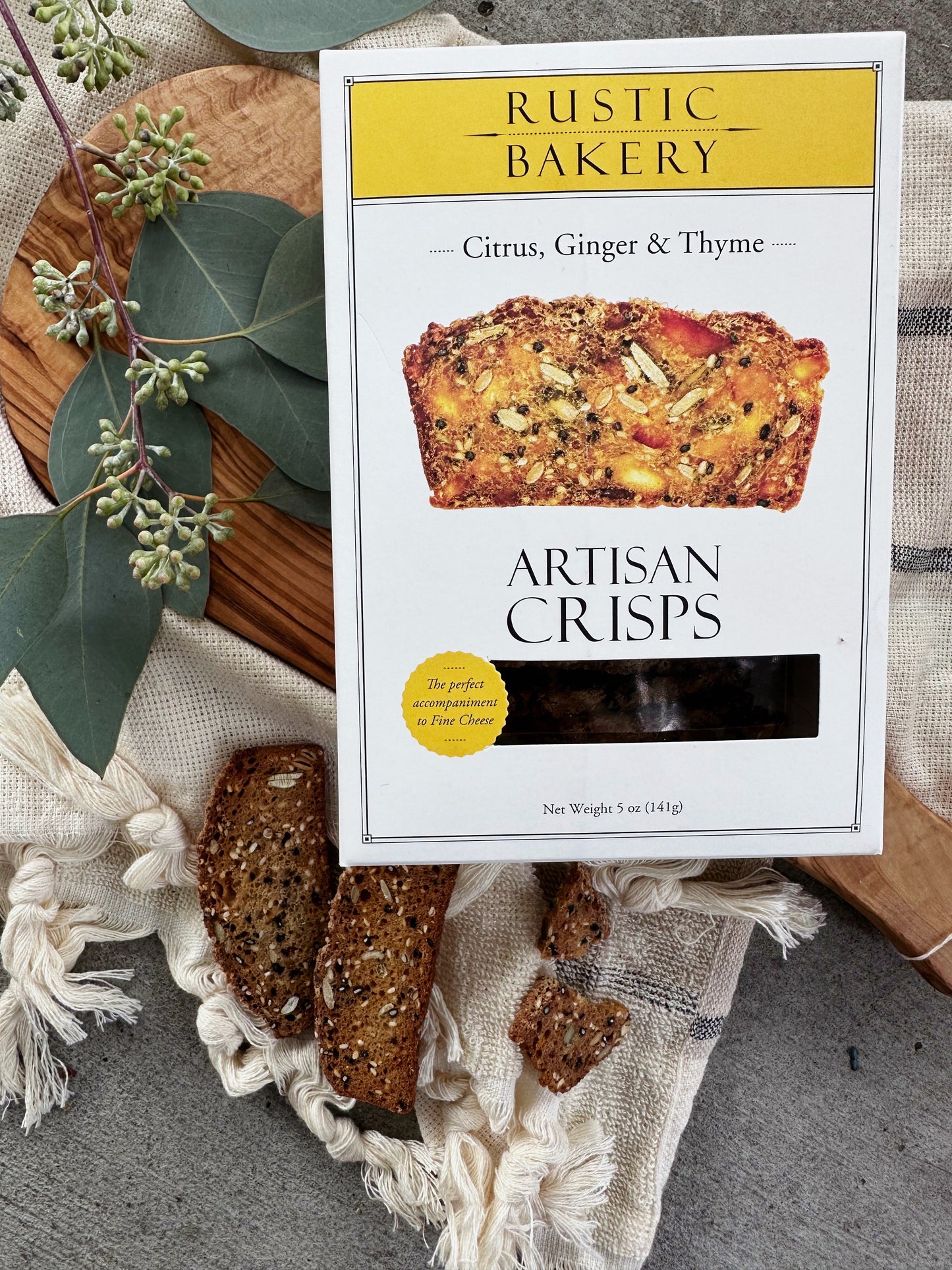 Citrus, Ginger & Thyme Crisps