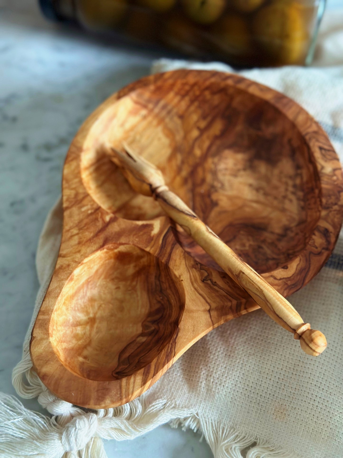 Olive Wood Olive Dish