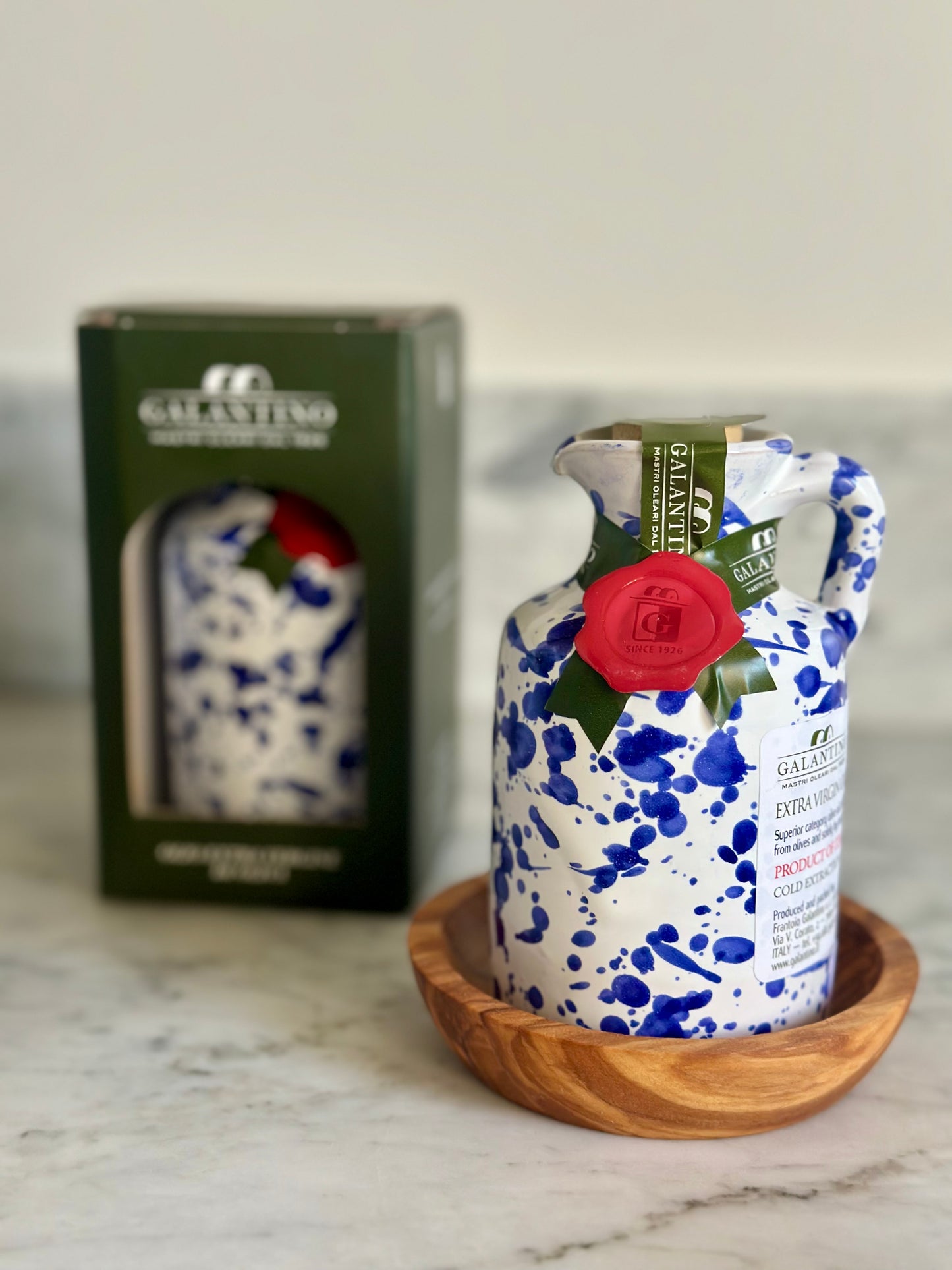 Galantino Mini Olive Oil w/Italian Ceramic Crock - 100mL w/Box