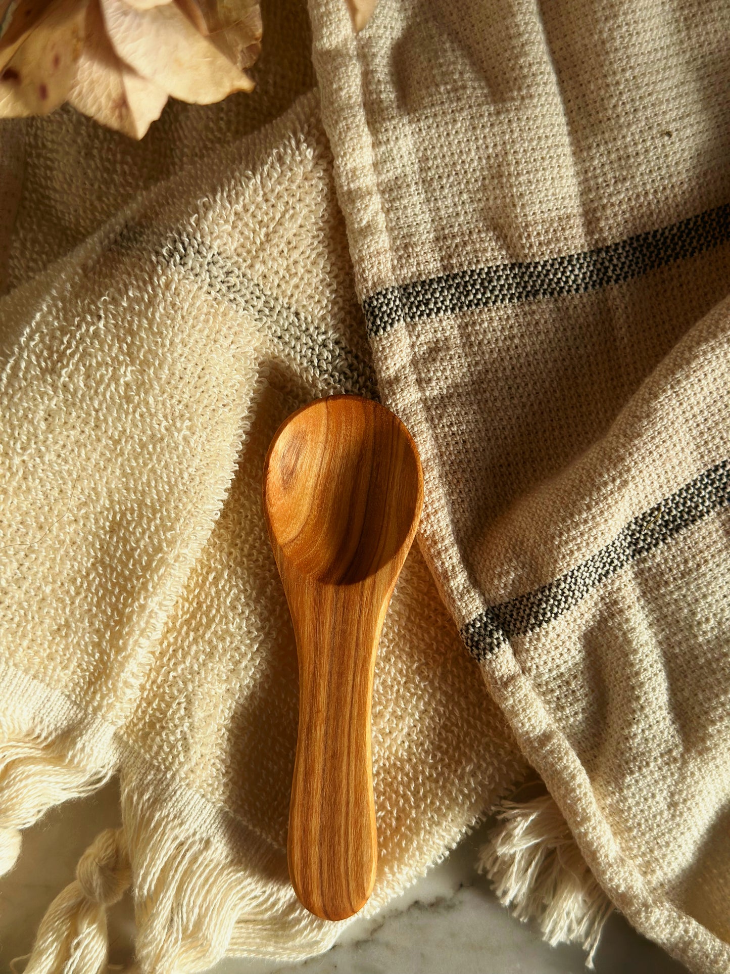 Olive Wood Spoon Salt & Sugar Spoons