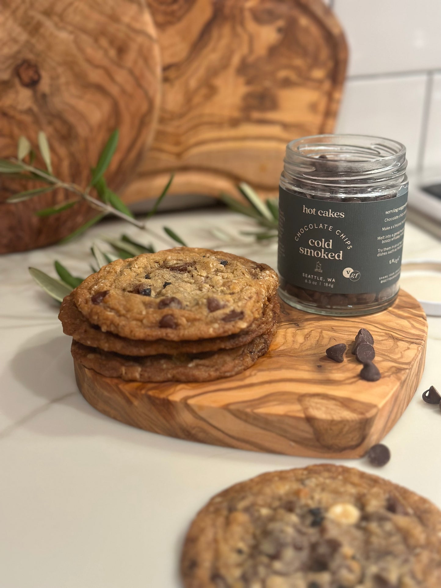 Cold Smoked Chocolate Chips (V + GF)