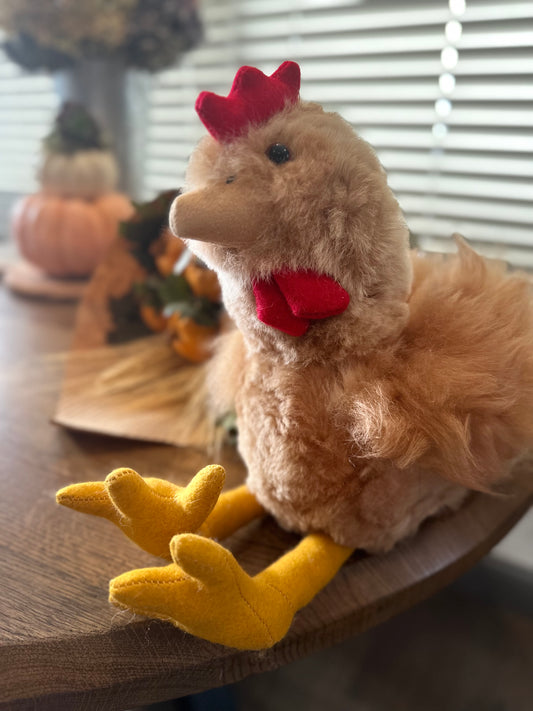 Rooster - Alpaca Fiber Stuffed Animal