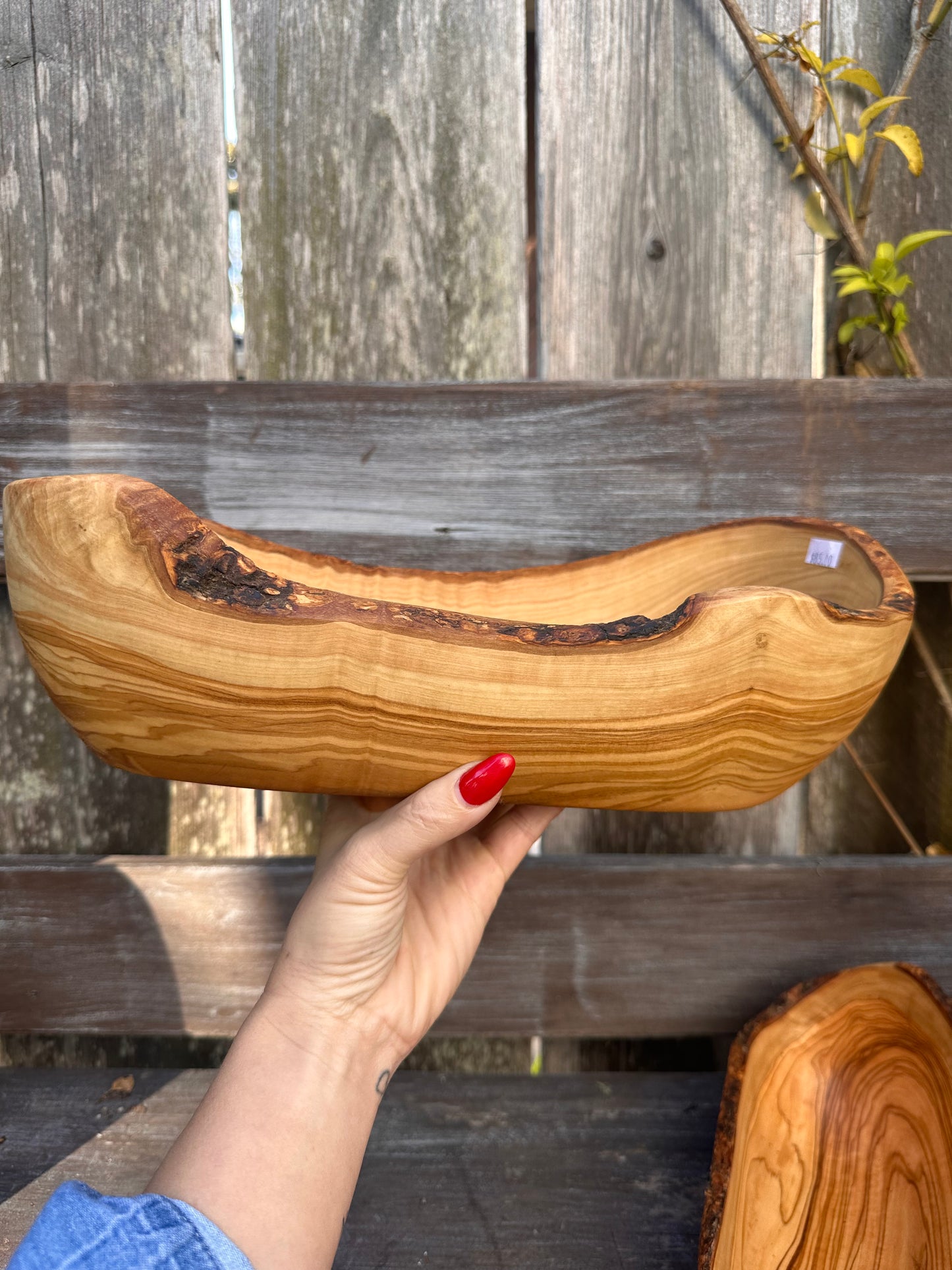 Olive Wood Long Oval Bowl