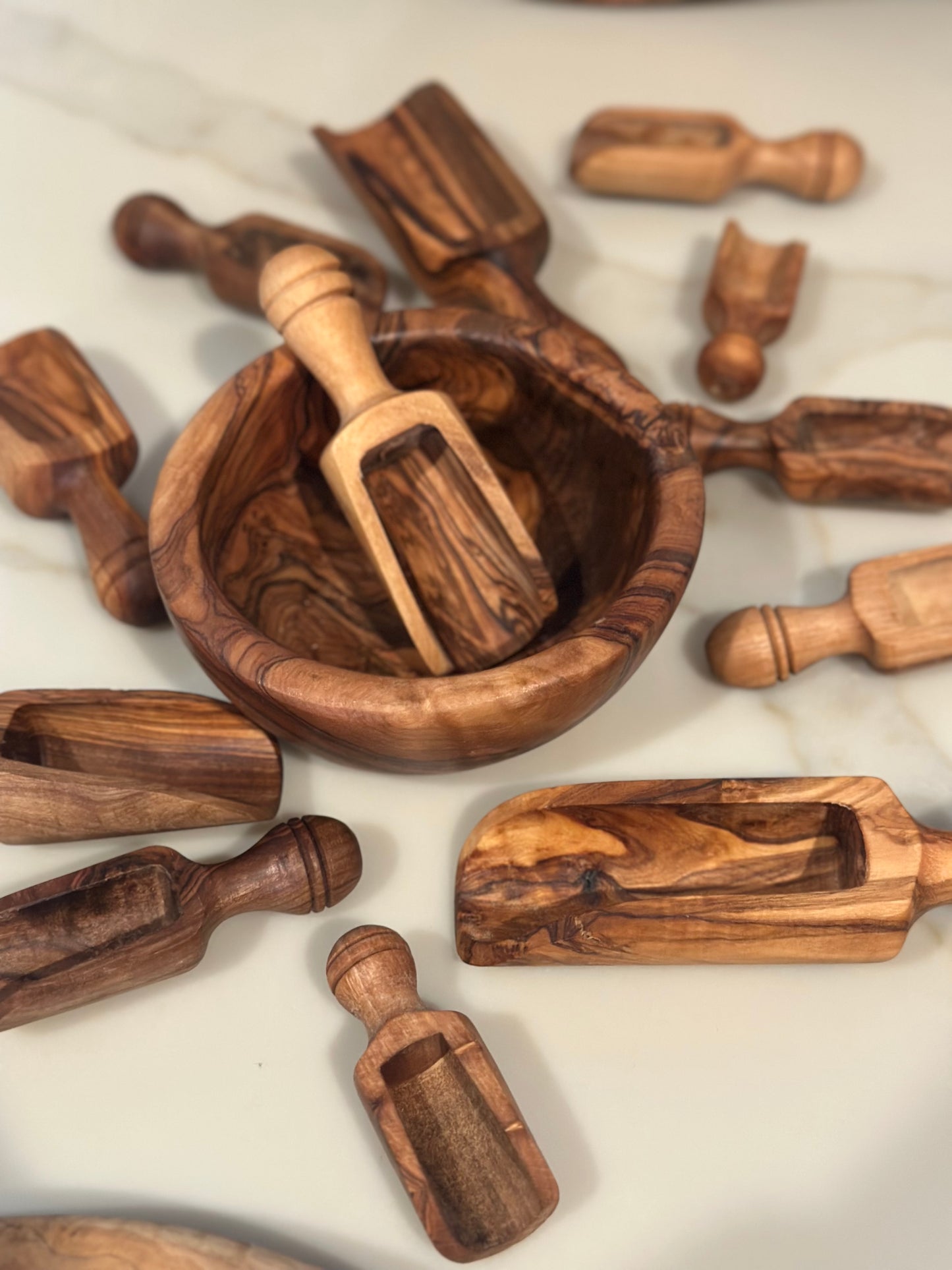 Olive Wood Scoops