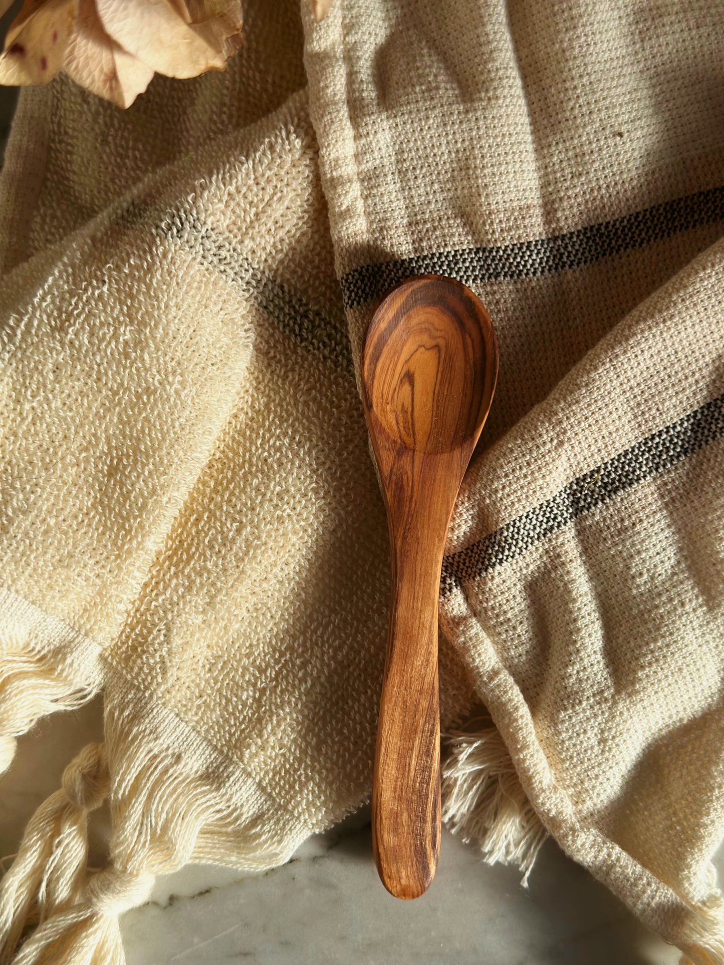 Olive Wood Spoon Salt & Sugar Spoons
