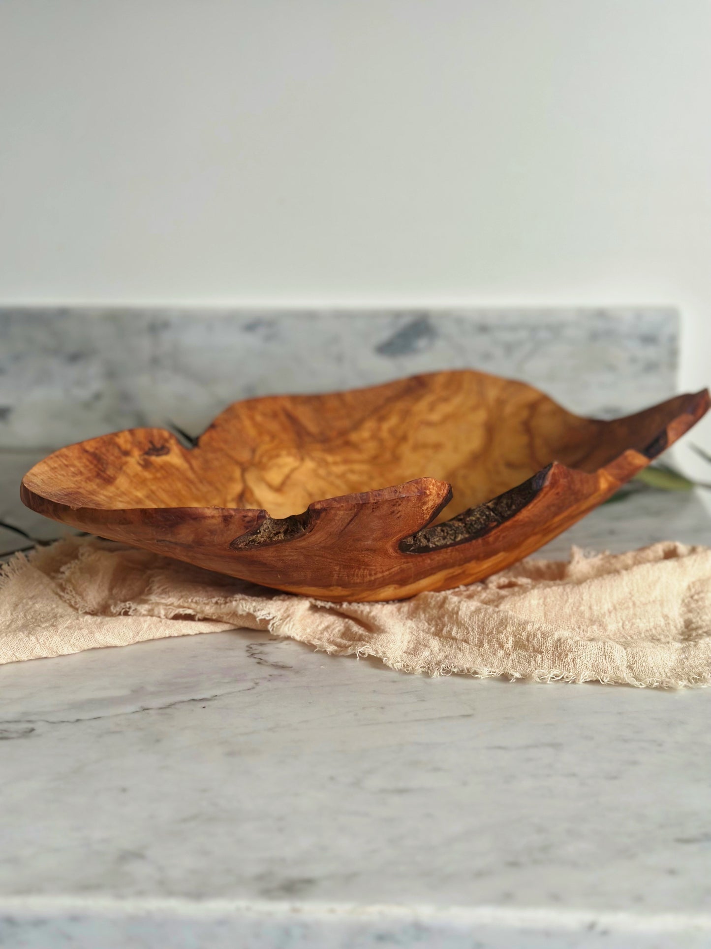Olive Wood Root Salad Bowl