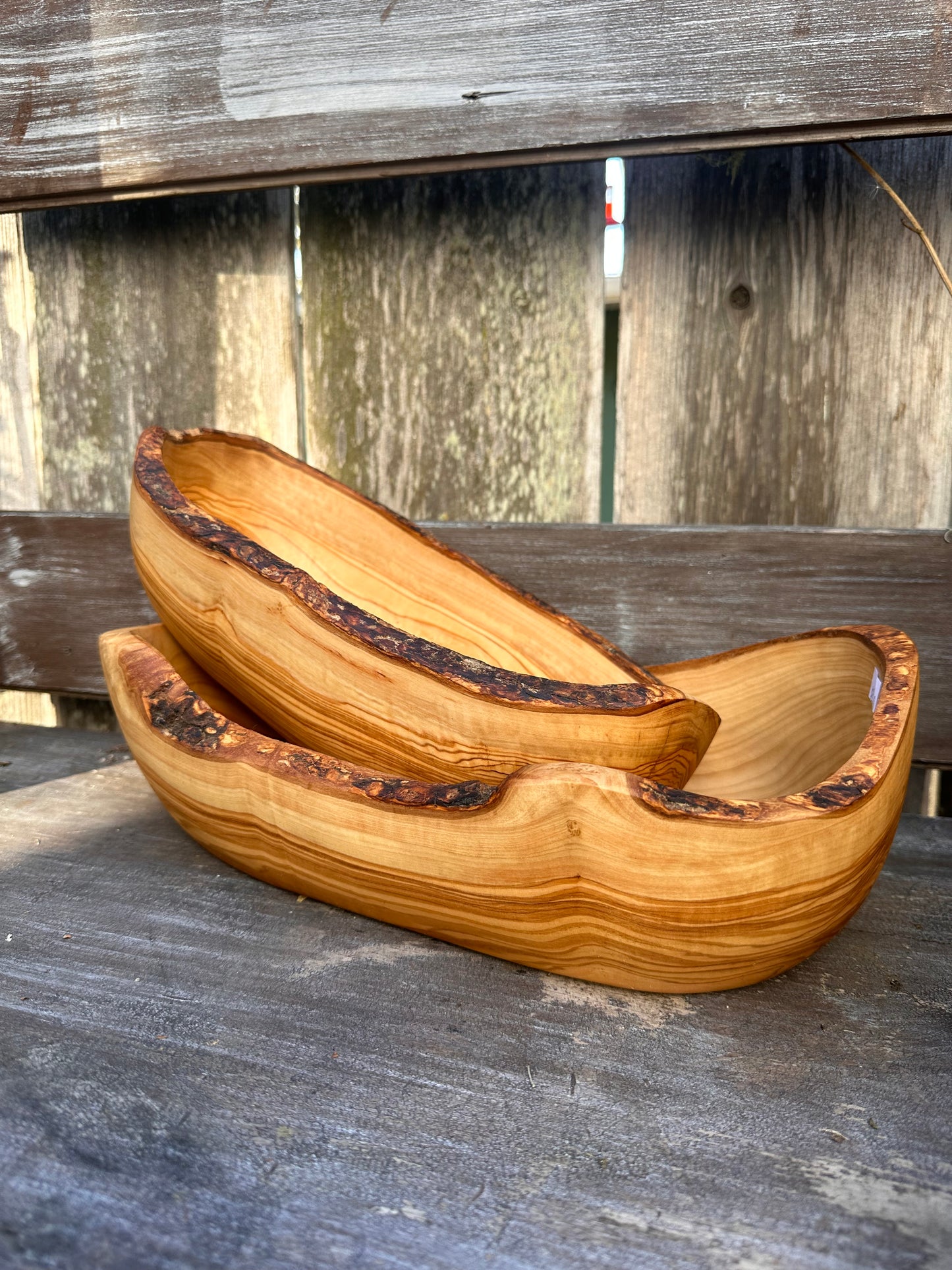 Olive Wood Long Oval Bowl