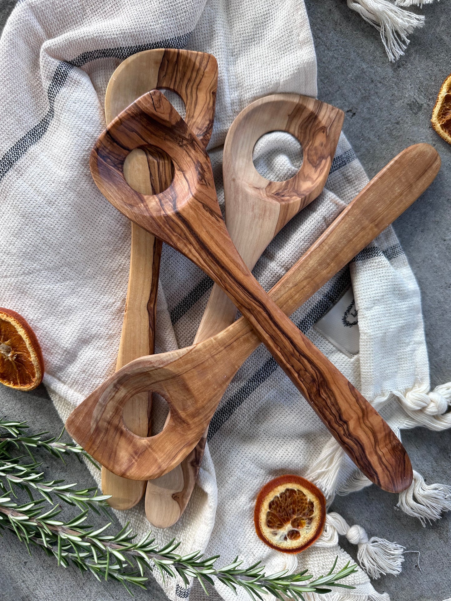 Olive Wood Open Spoon