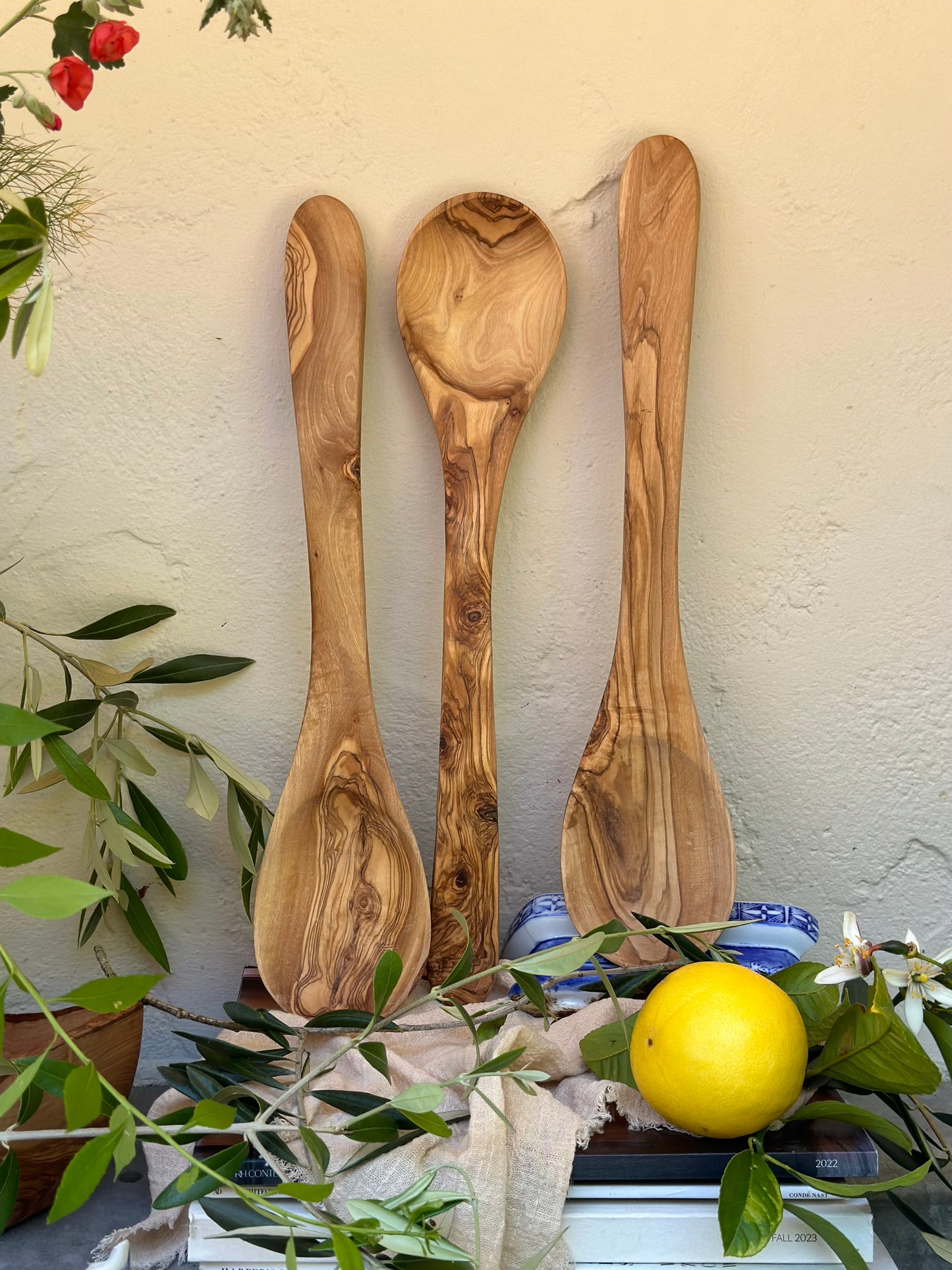Olive Wood XL Sauce Spoon - 19 inches