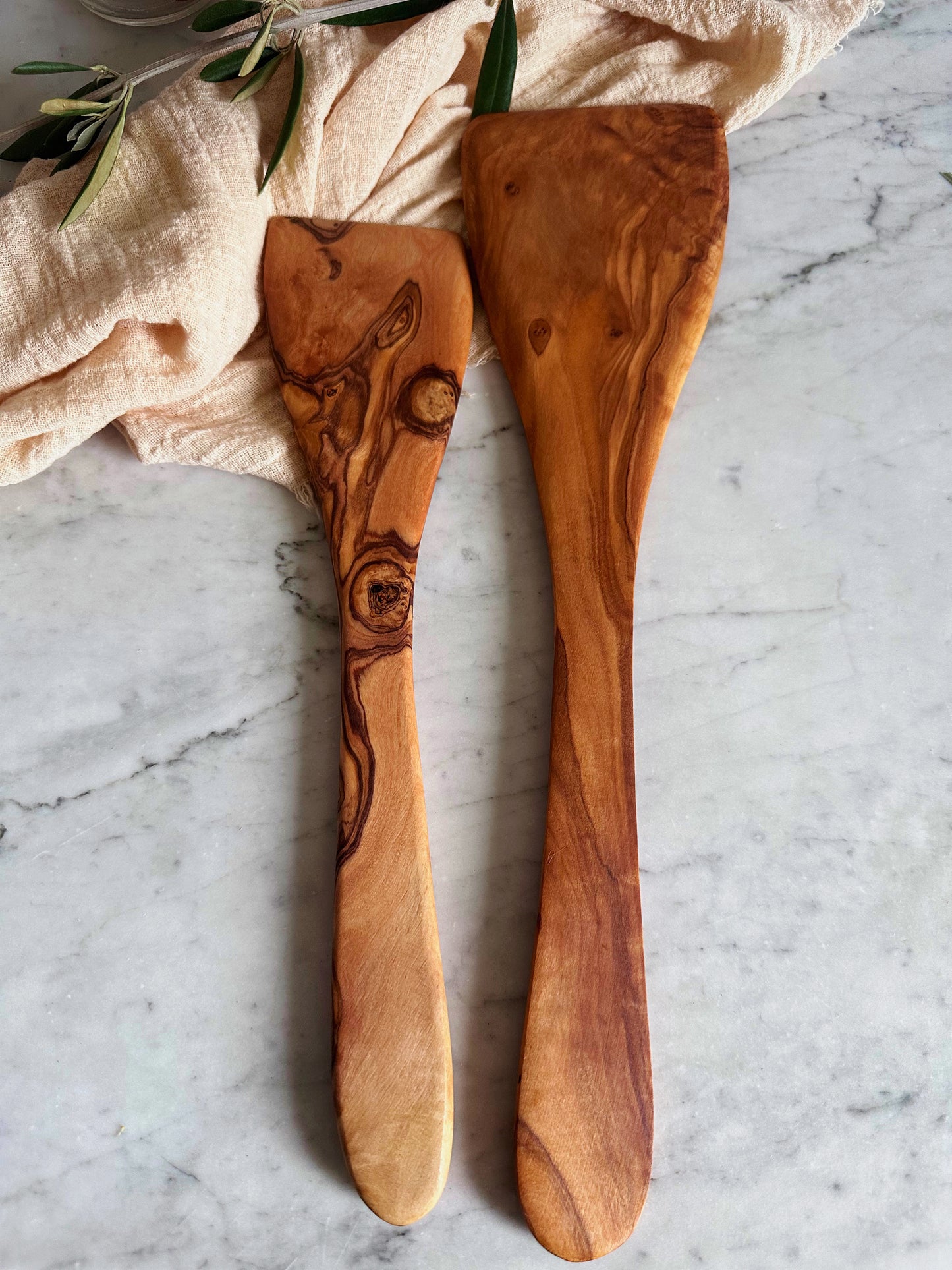 Olive Wood Large Spatula 13.5"
