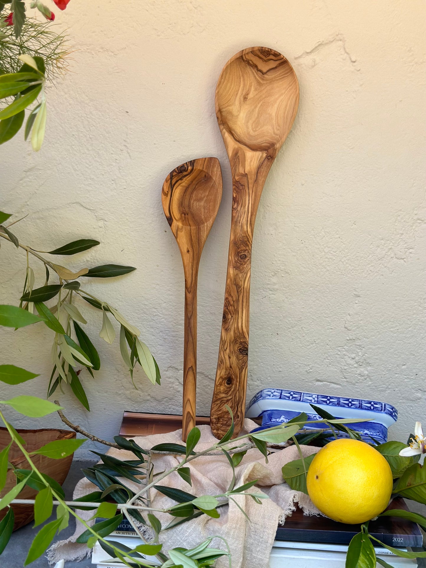 Olive Wood XL Sauce Spoon - 19 inches