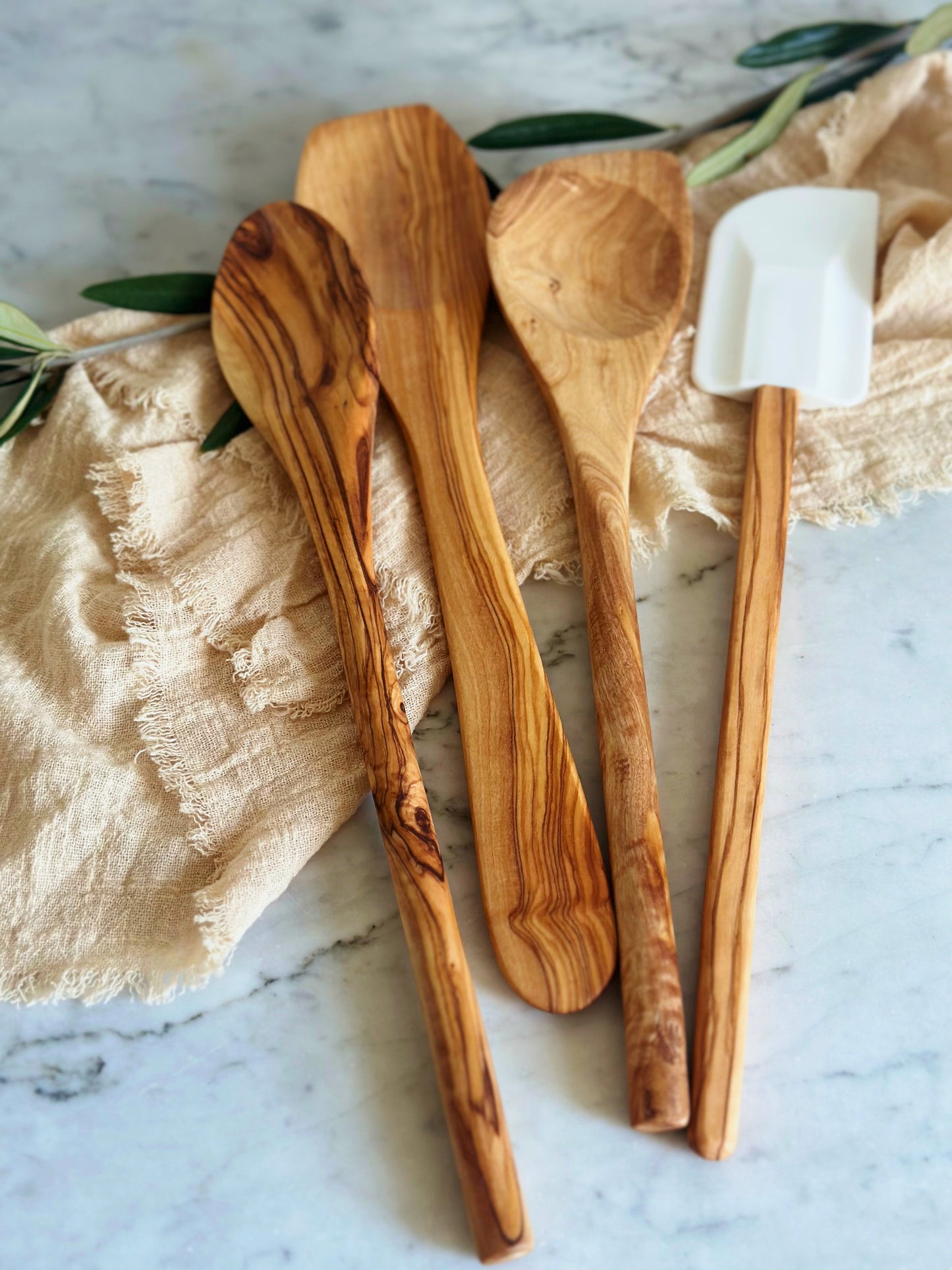 Olive Wood Spoons // Set of Two or Four