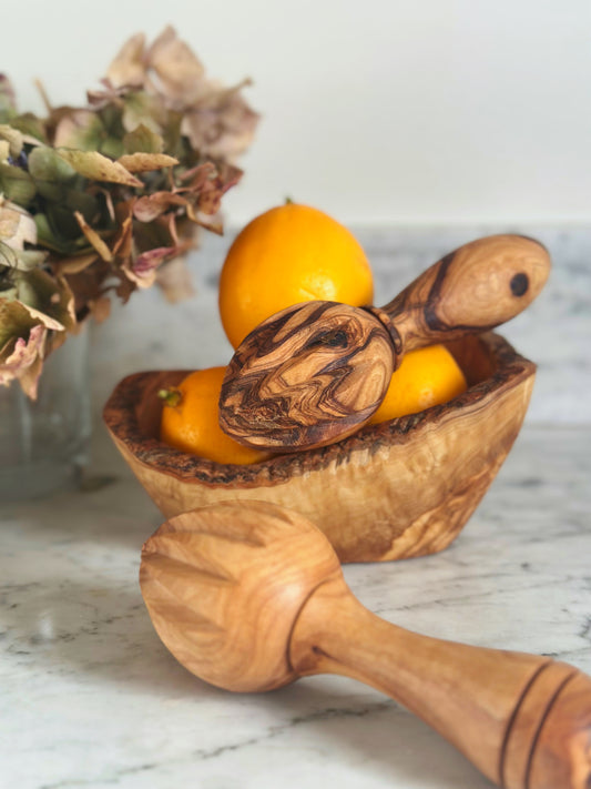Olive Wood Citrus Juicer  - BACK IN STOCK