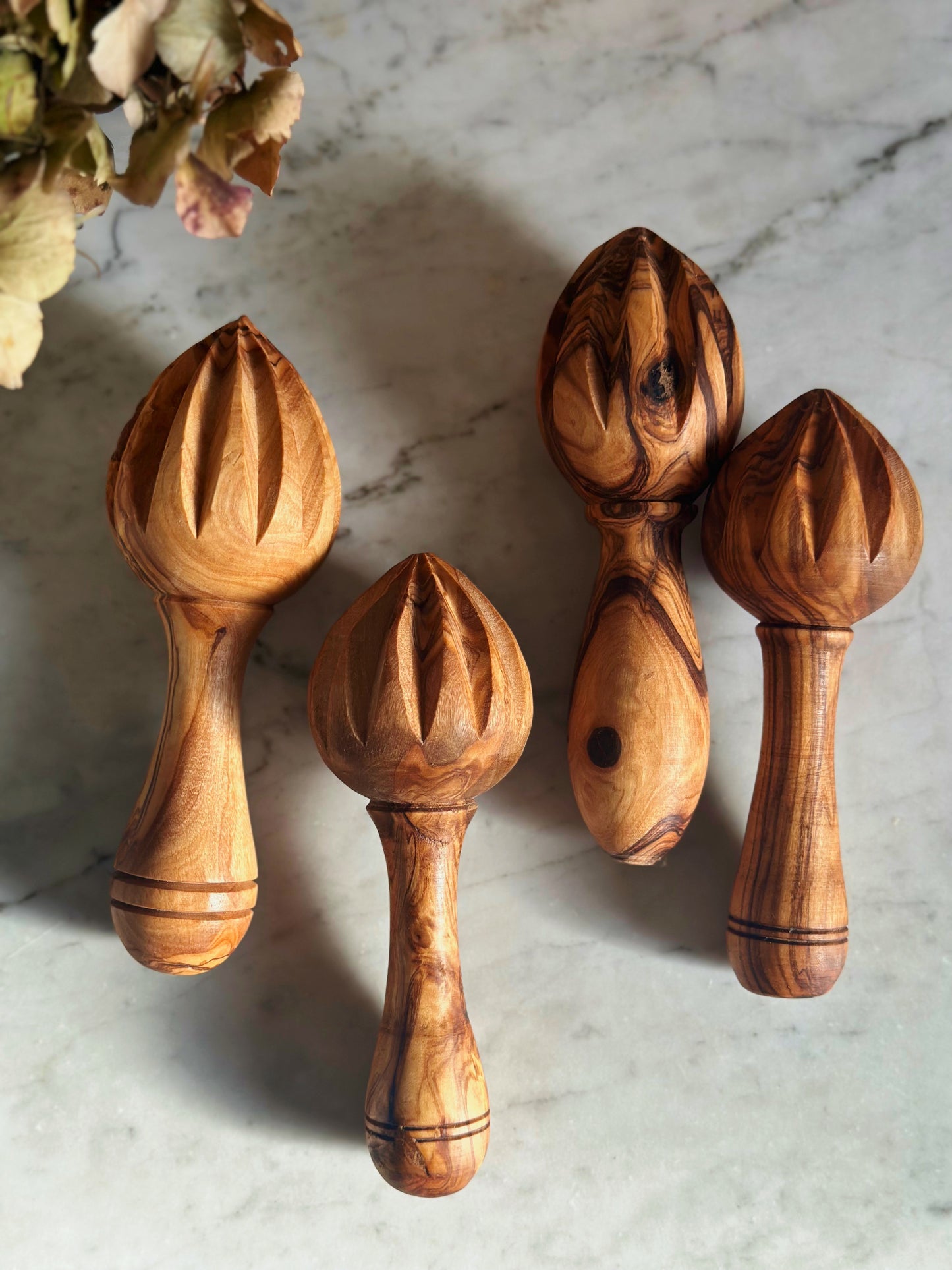 Olive Wood Citrus Juicer - BACK IN STOCK