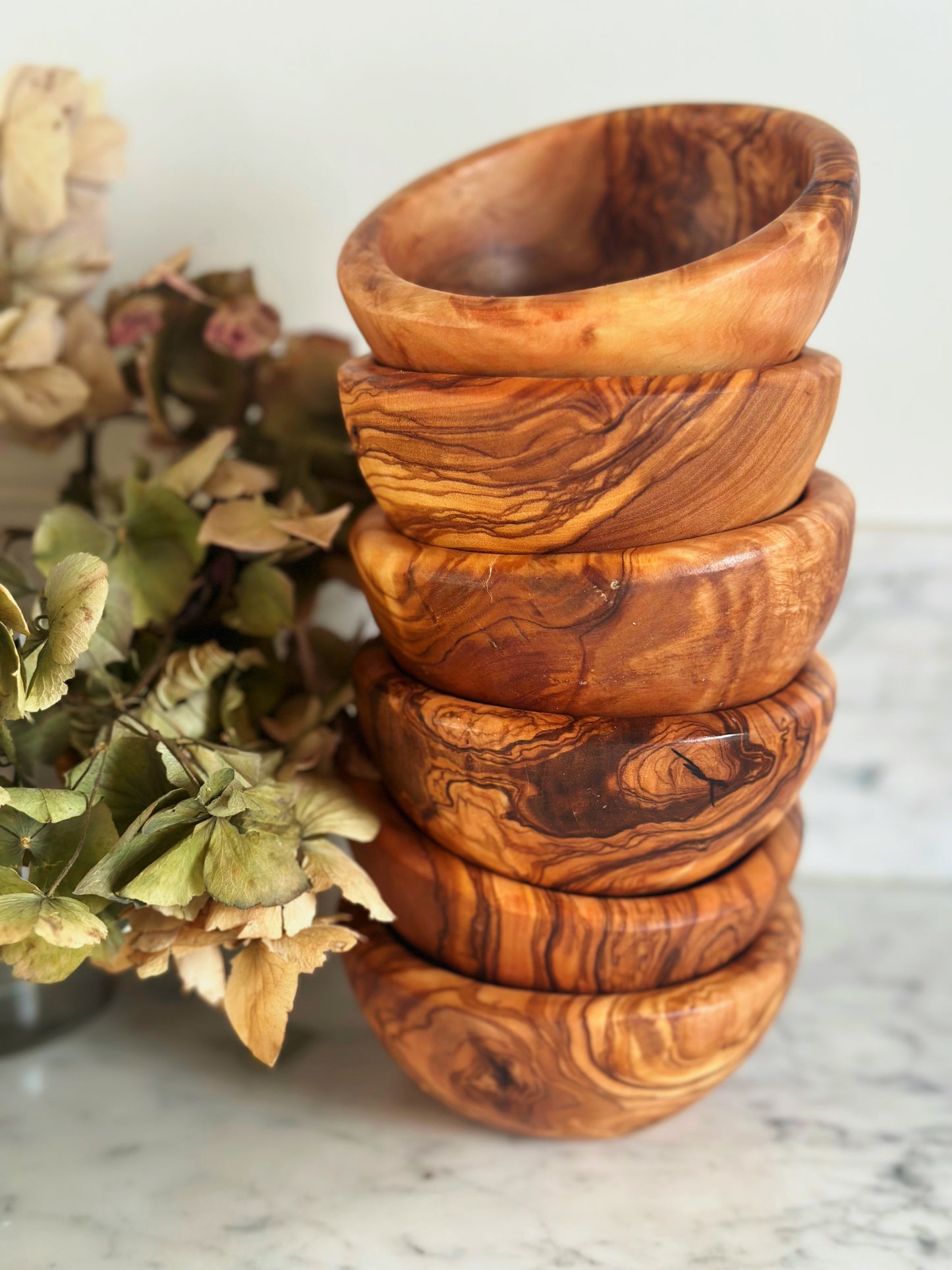 Olive Wood Snack Bowl