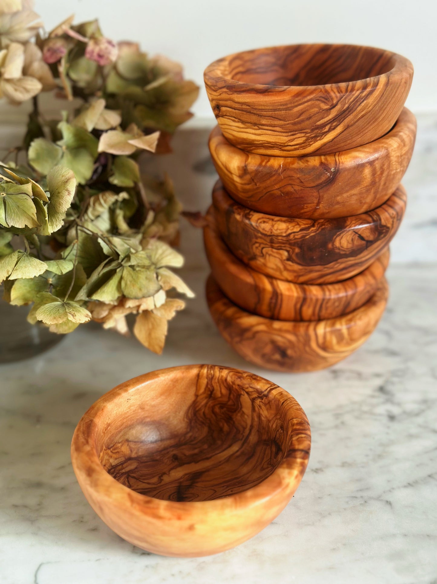 Olive Wood Snack Bowl
