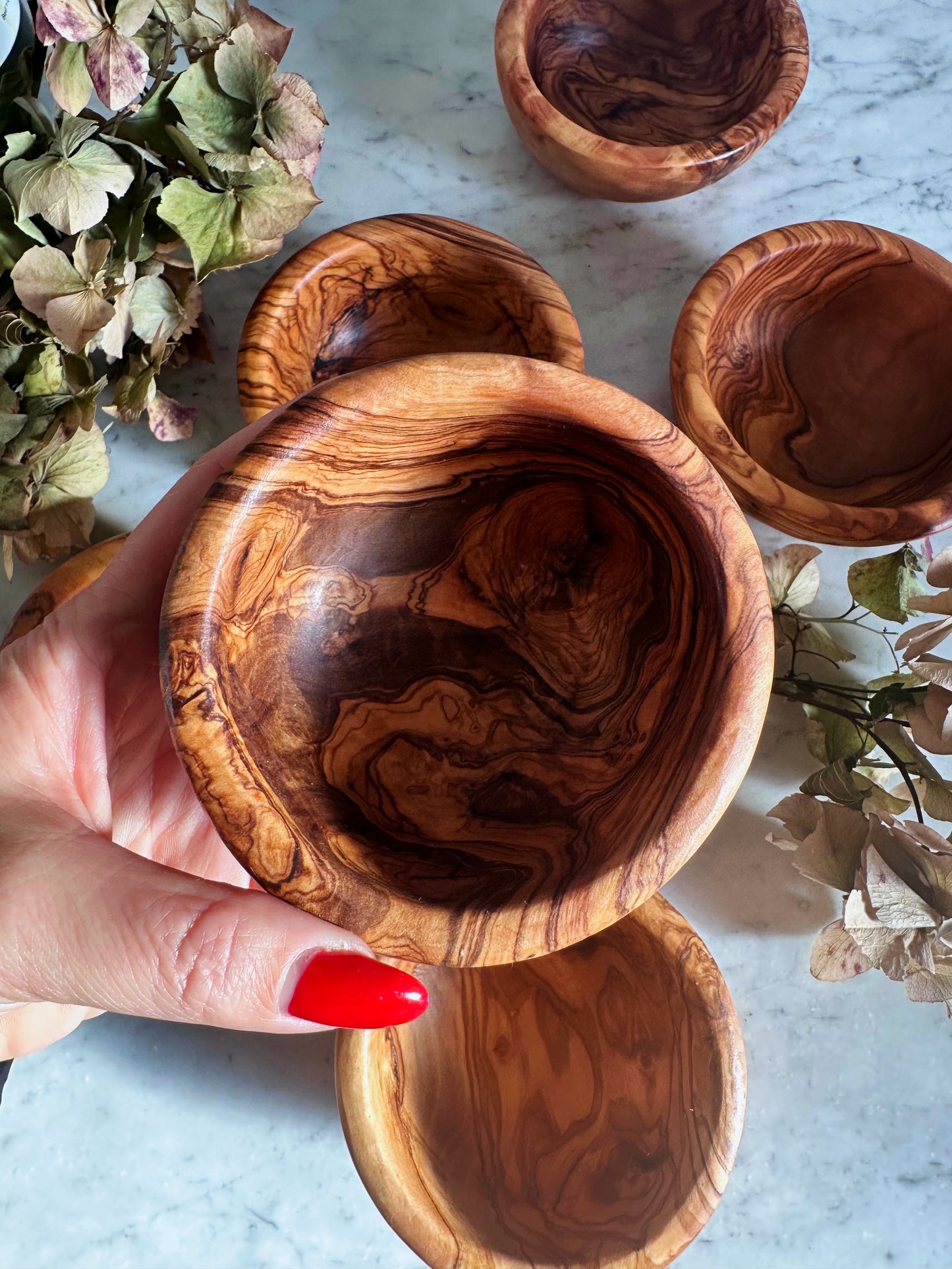 Olive Wood Snack Bowl