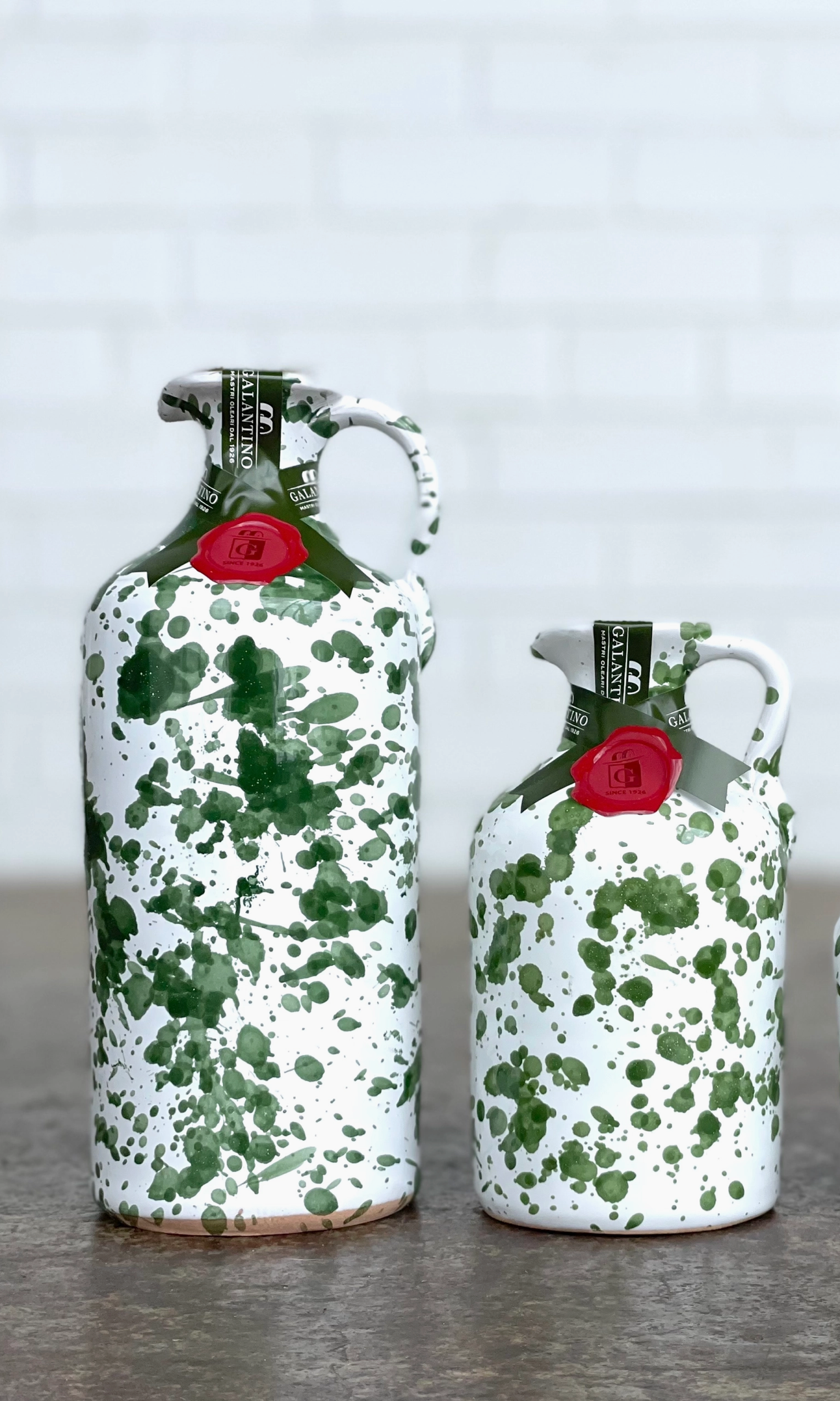 Galantino Speckled Olive Oil w/Italian Ceramic Crock - 250mL