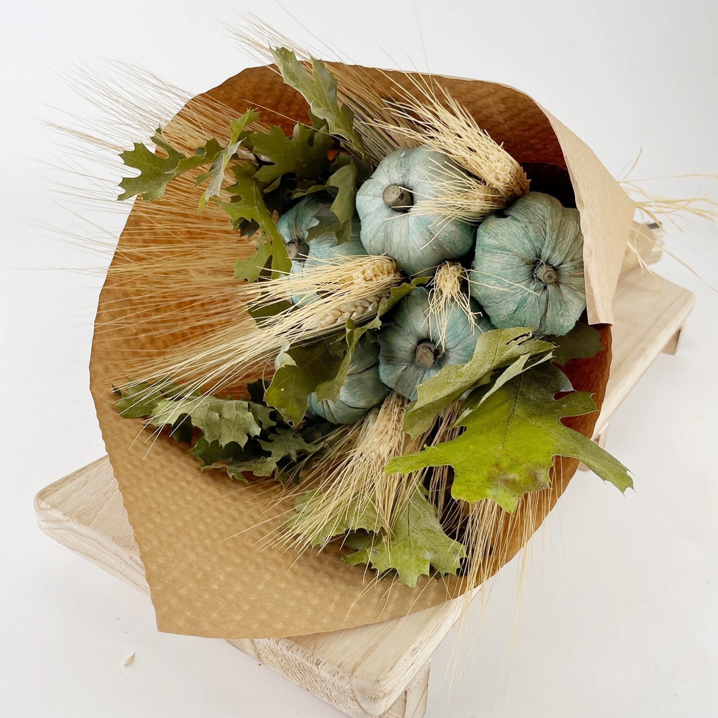 Dried Floral + Handmade Pumpkin Bouquet