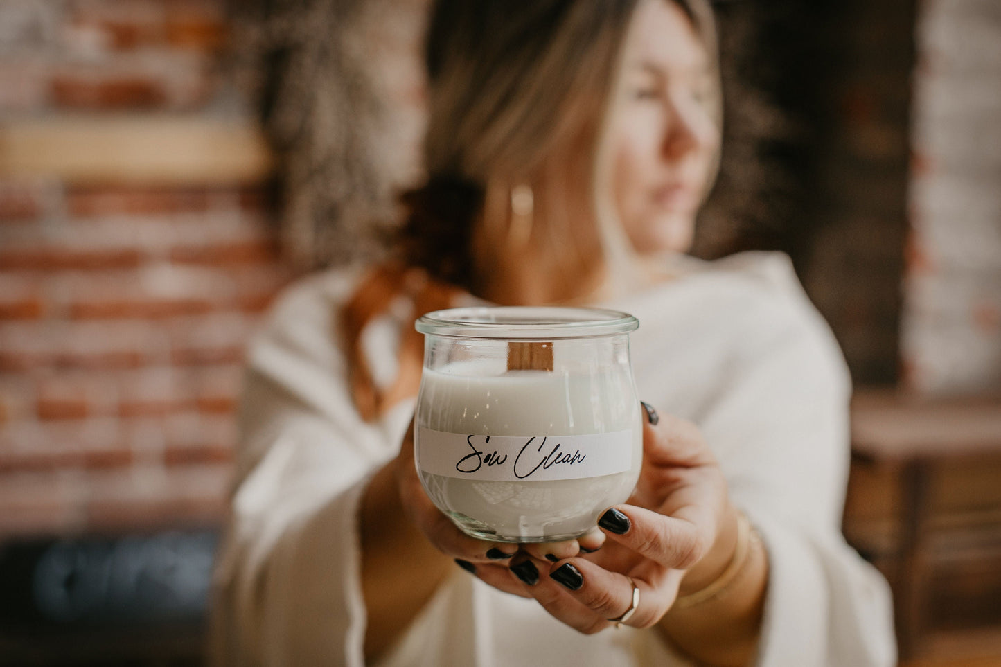 'Sow Clean' Candle- Whiskey Glass