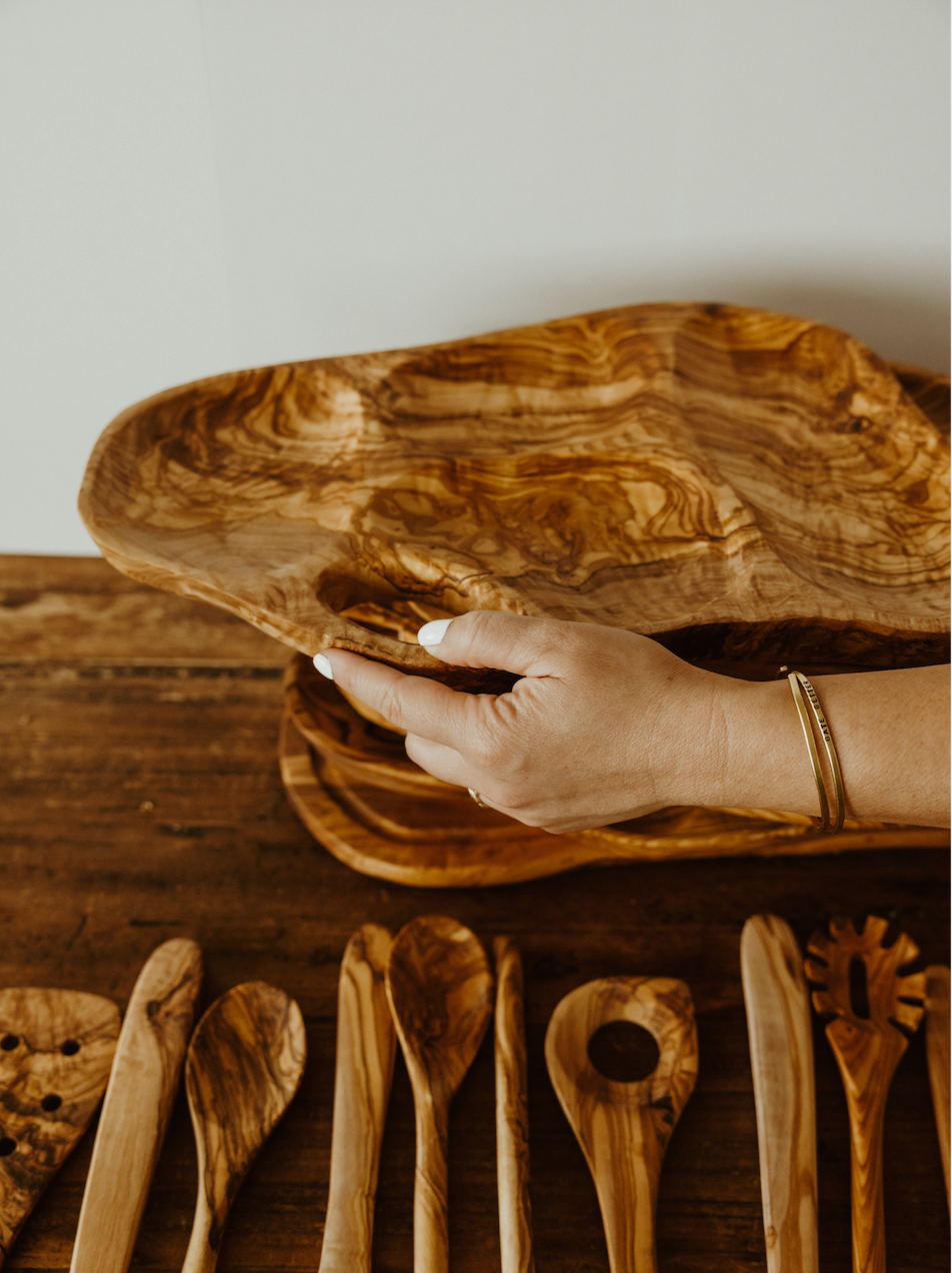 Olive Wood Section Trays//3 sizes options -  - BACK IN STOCK