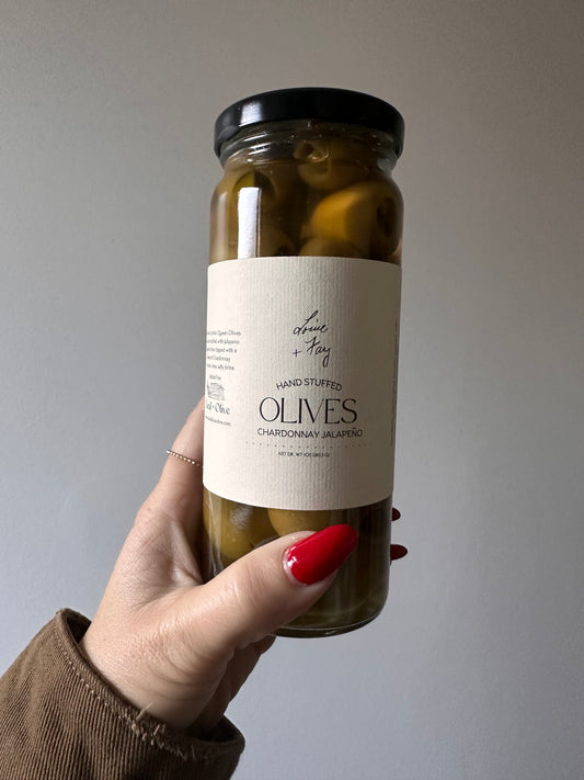 Chardonnay Jalapeno Stuffed Olives -NEW