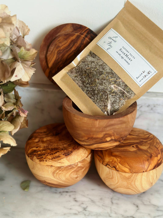 Olive Wood Salt Cellar
