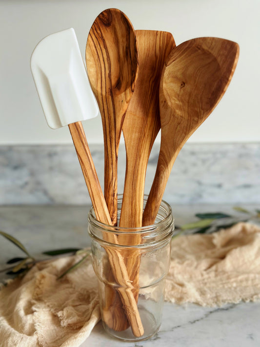 Olive Wood Spoons // Set of Two or Four