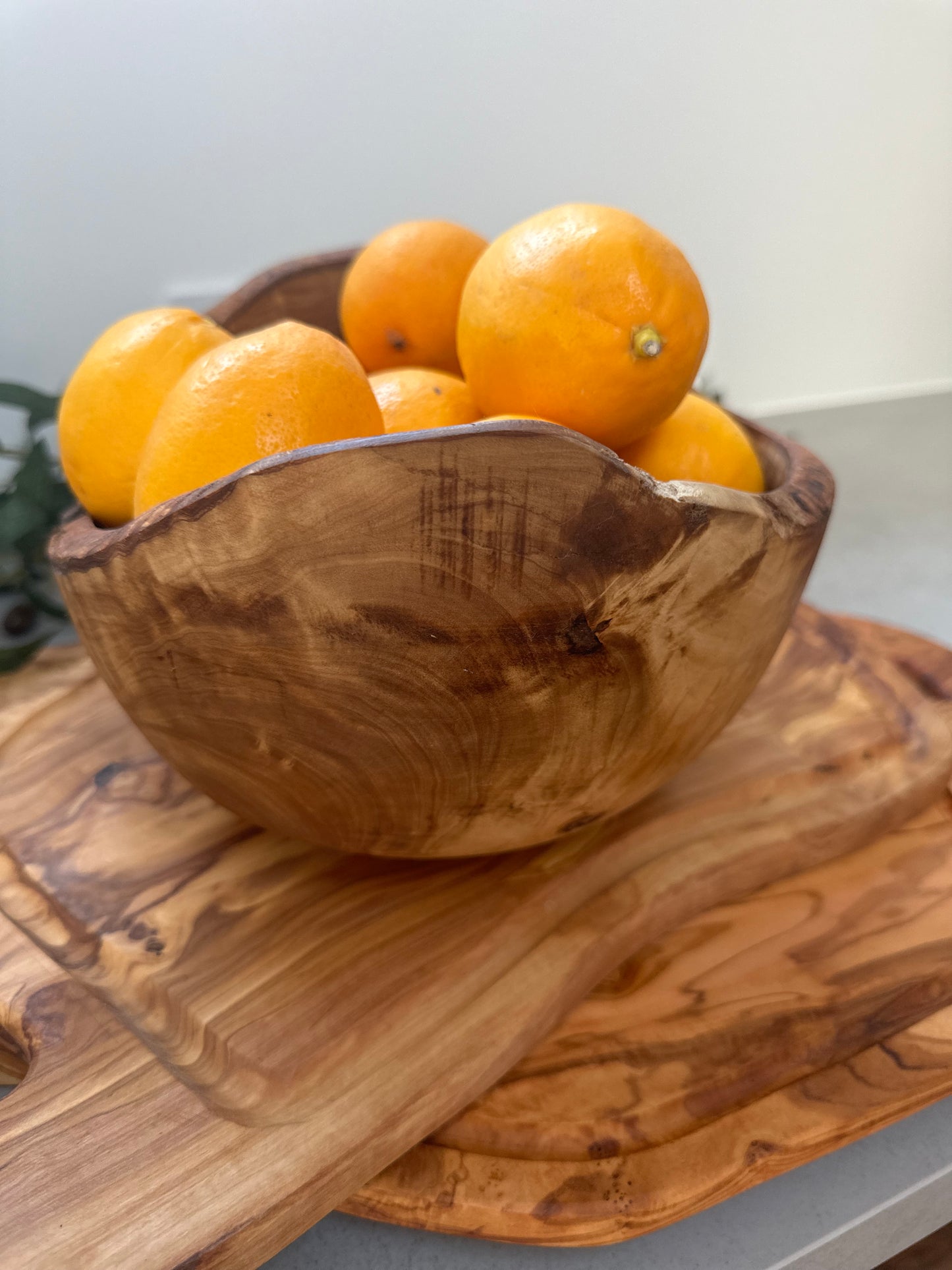 Olive Wood Salad Bowl