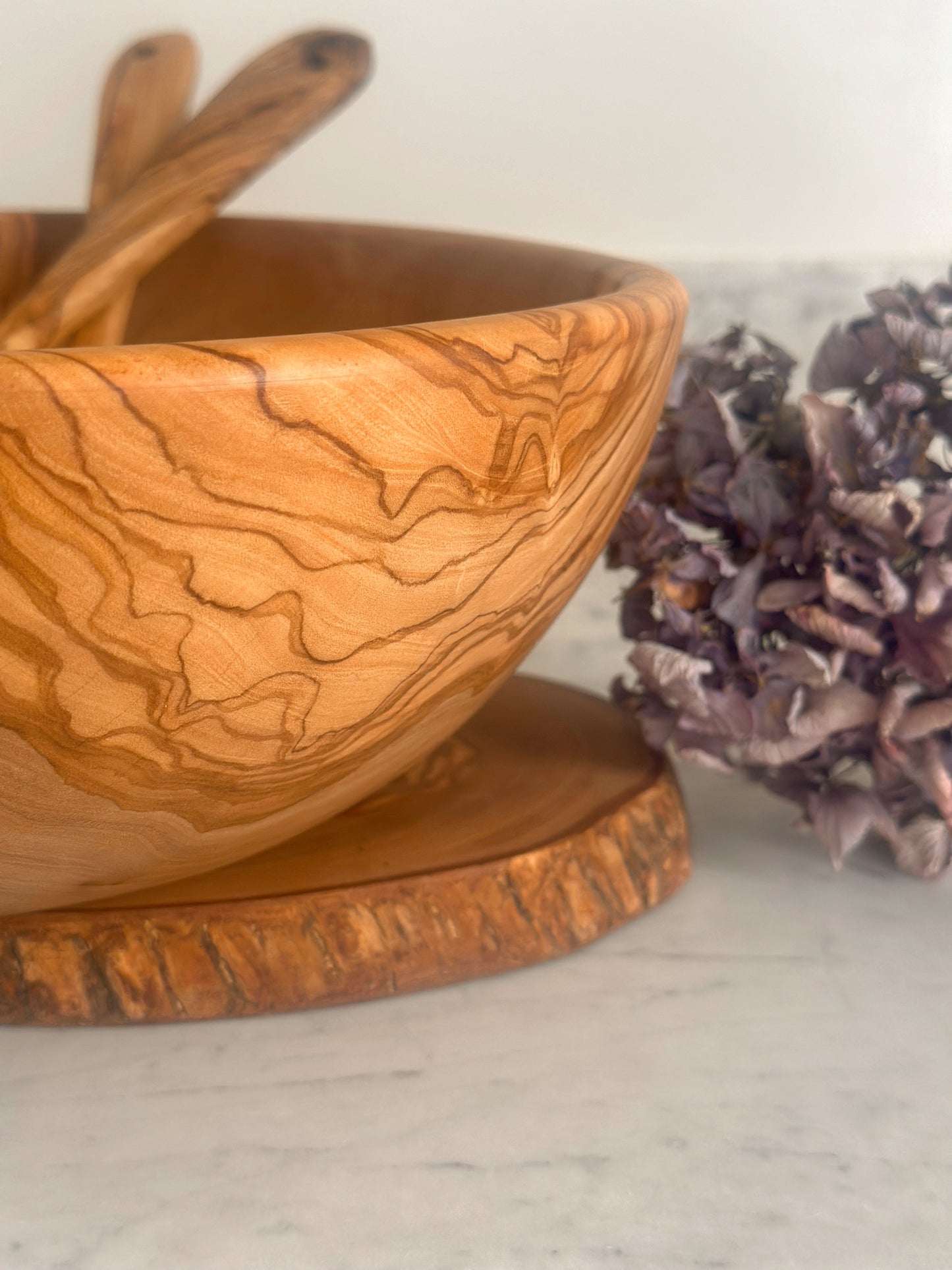 Olive Wood Salad Bowl (2 sizes)