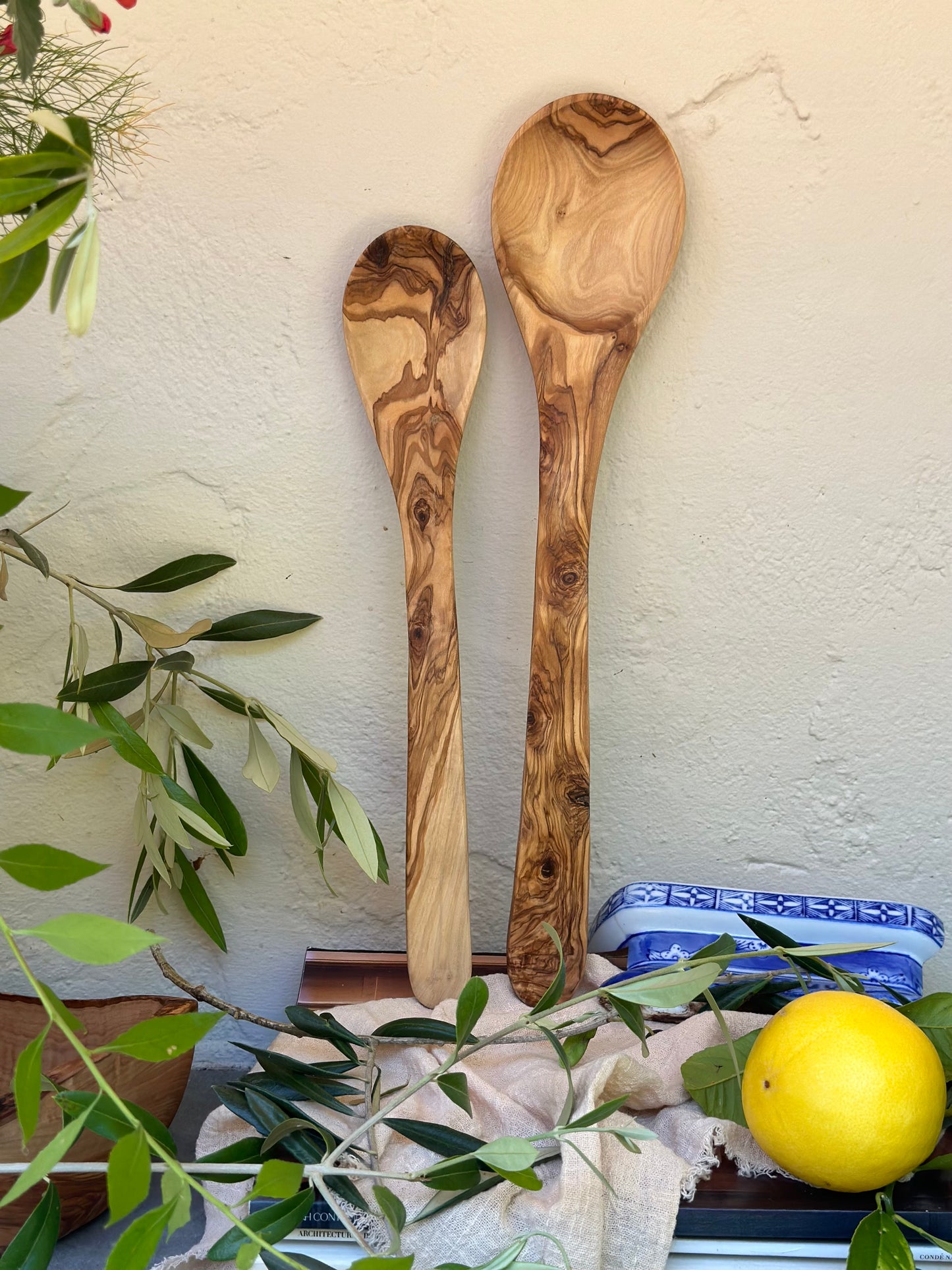 Olive Wood Large Spoon - 14 inches