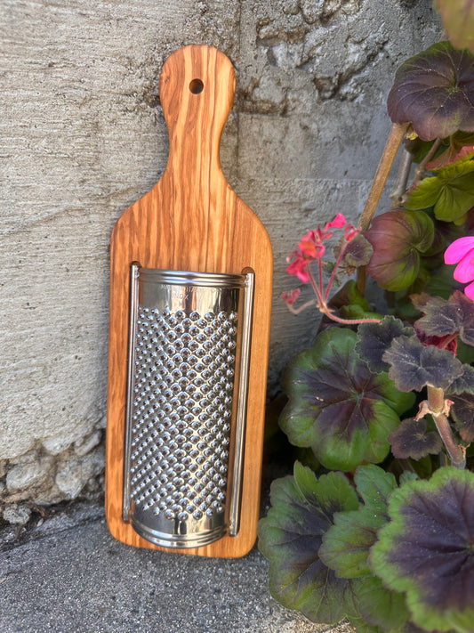 Olive Wood Cheese Grater - Flat