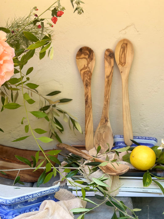 Olive Wood Large Spoon - 14 inches