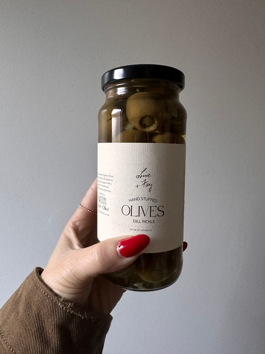 Dill Pickle Stuffed Olives - NEW