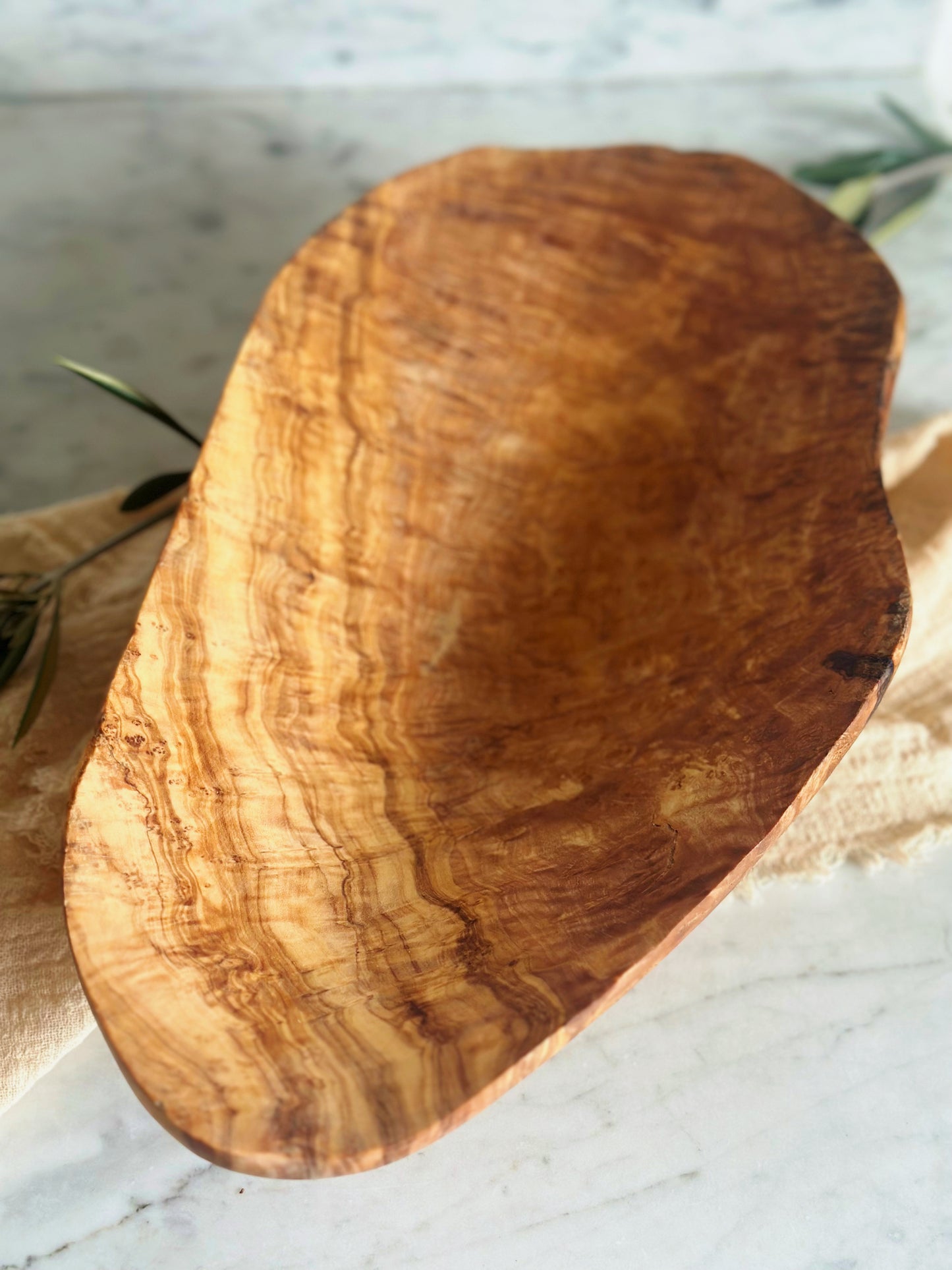 Olive Wood Root Salad Bowl