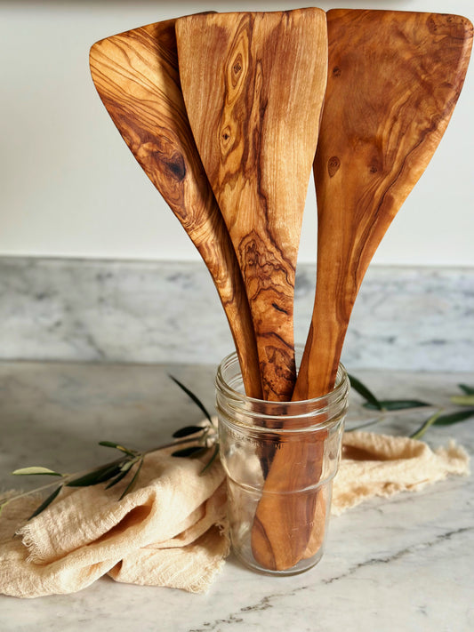 Olive Wood Large Spatula 13.5"