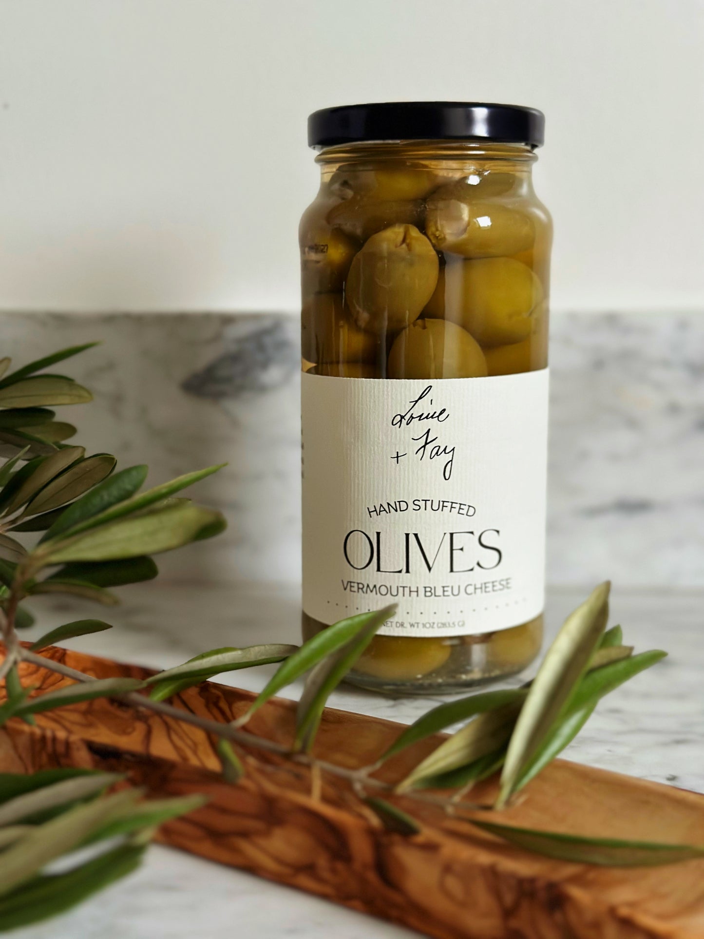 Vermouth Bleu Cheese Stuffed Olives