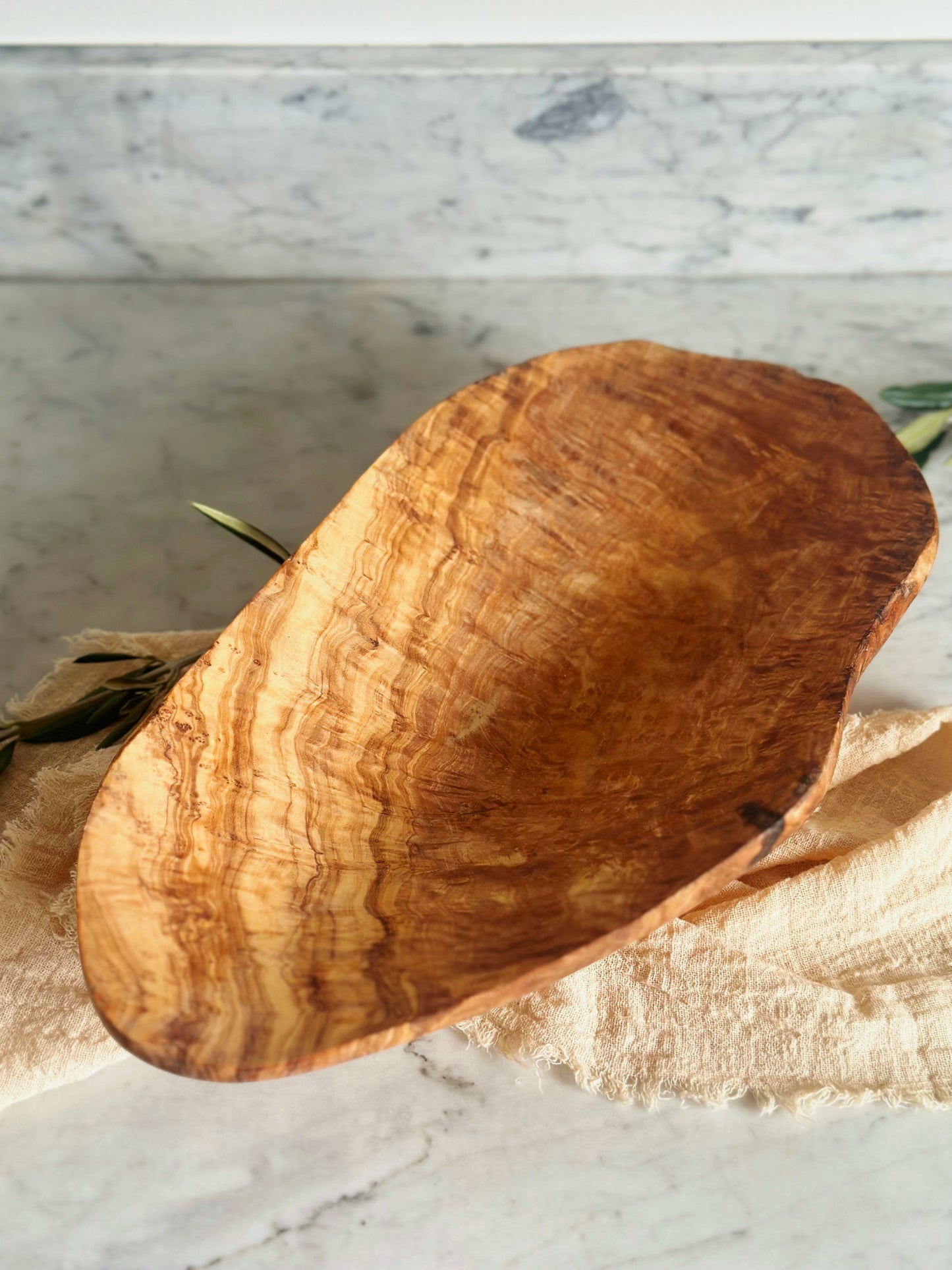 Olive Wood Root Salad Bowl