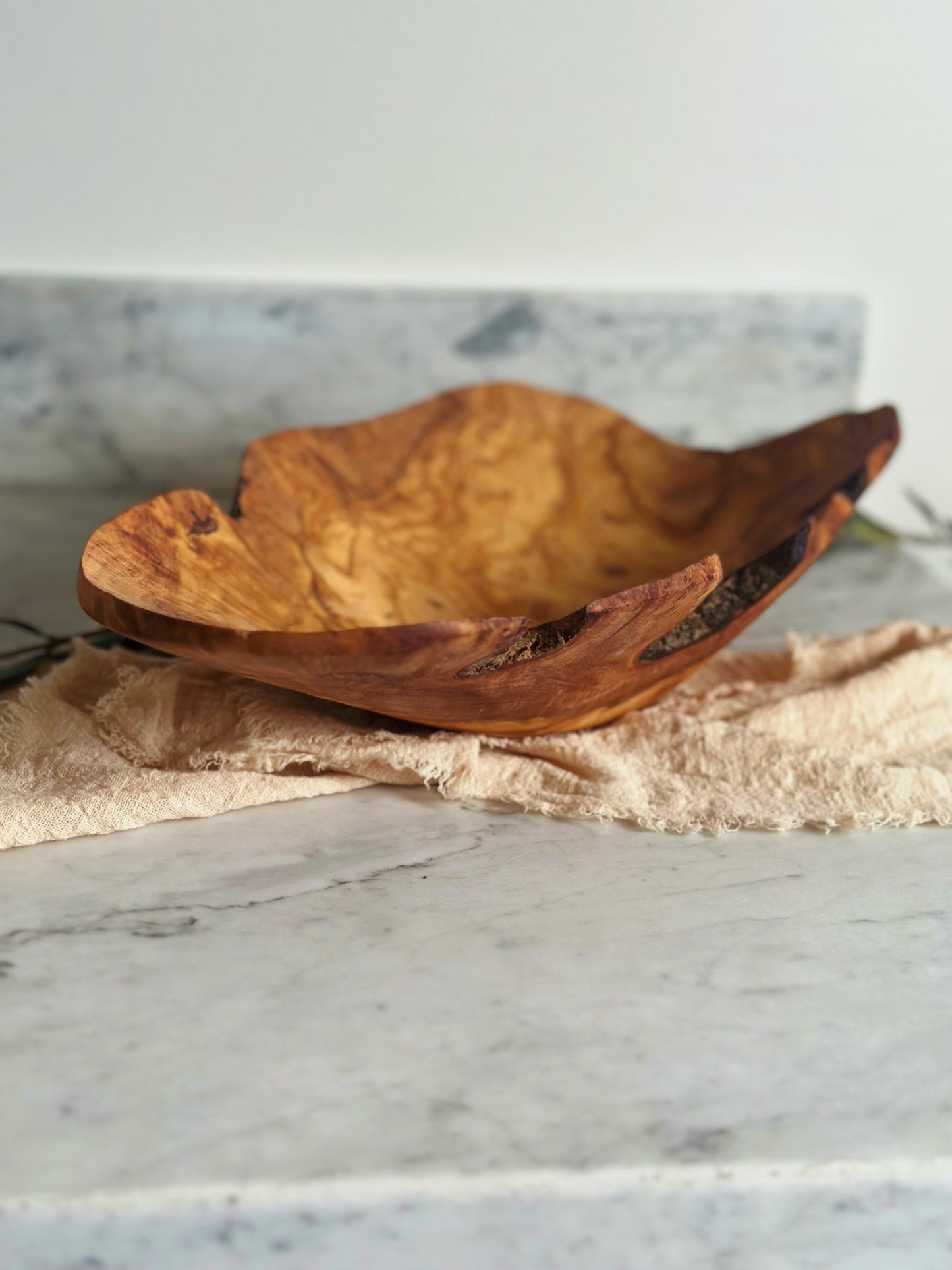 Olive Wood Root Salad Bowl