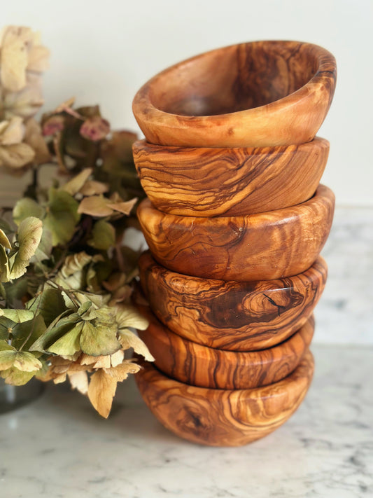 Olive Wood Snack Bowl