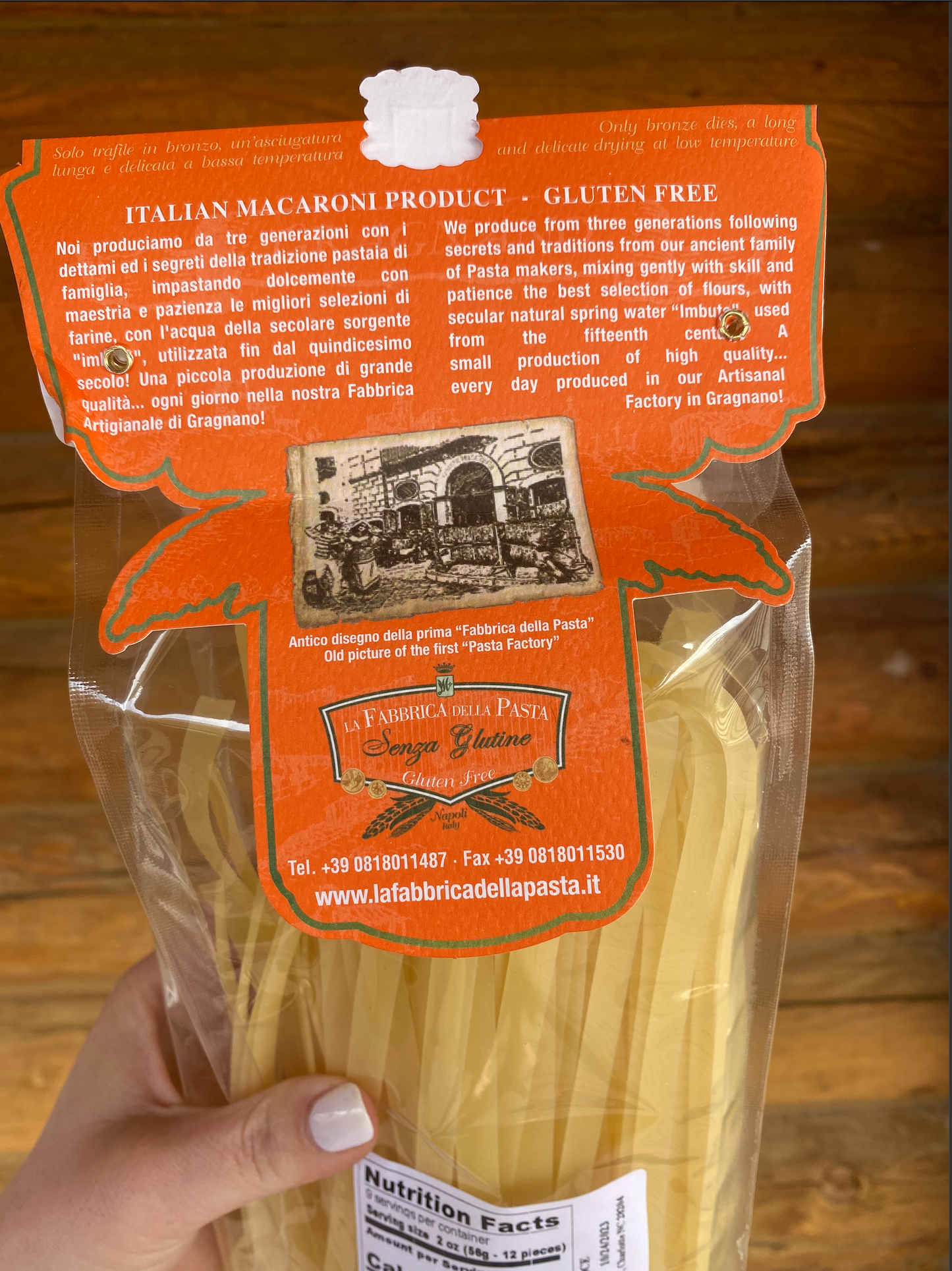 Gluten Free Fettuccine By La Fabbrica Della Pasta (from Italy)