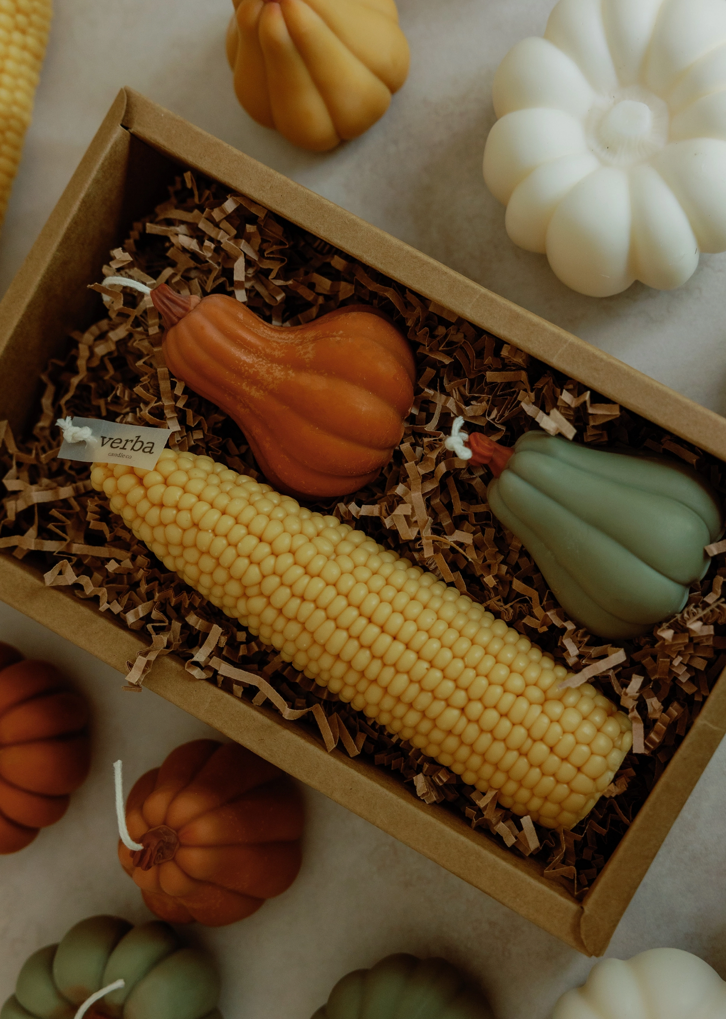 Corn + Gourd Candle Gift Box