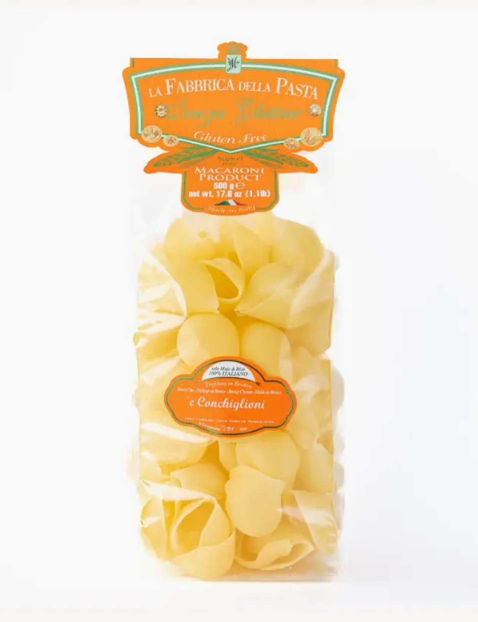 Gluten Free Conchiglioni By La Fabbrica Della Pasta (from Italy)